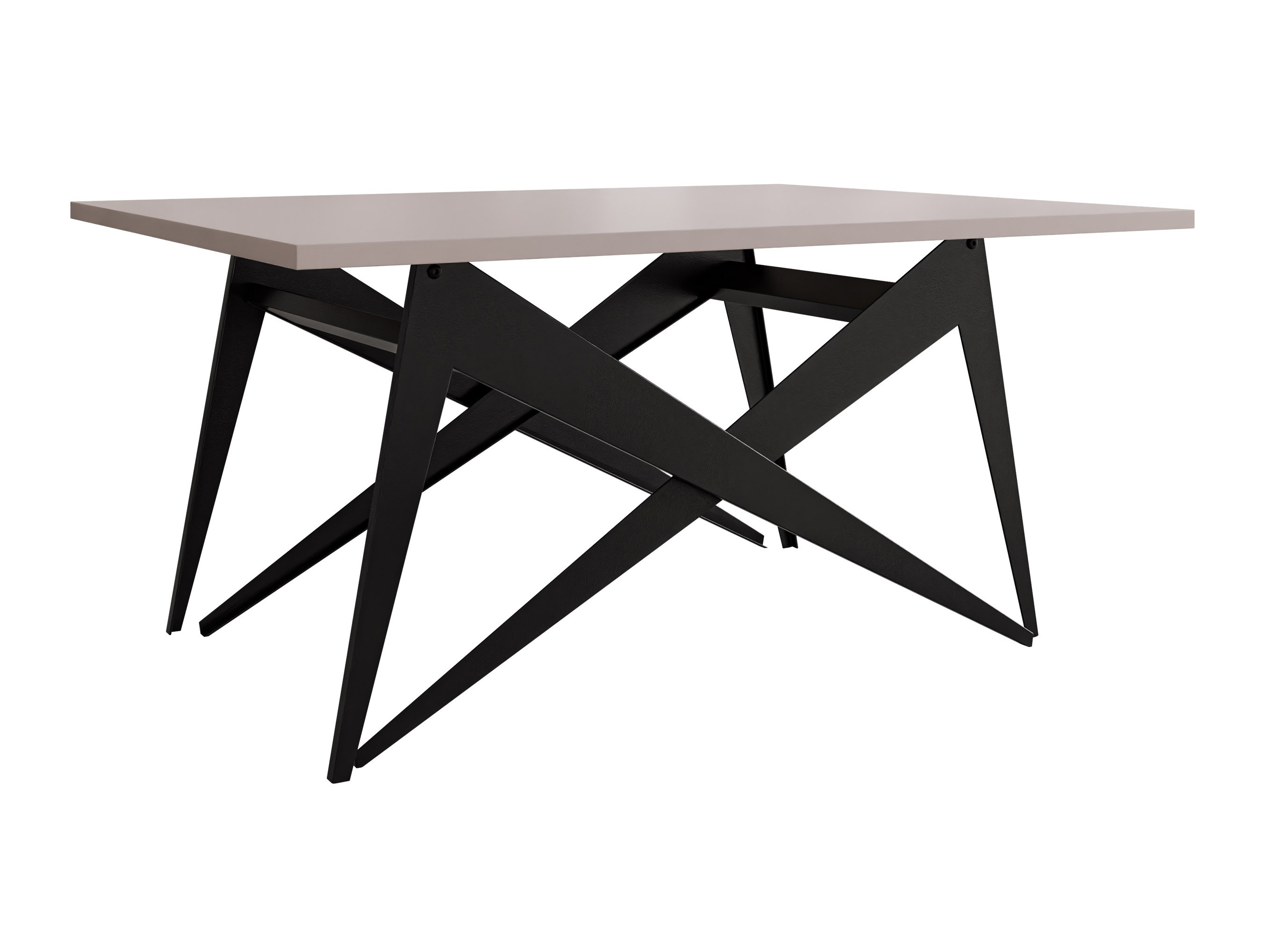 Mesa de centro extensível Oswego 150 (Caxemira + Preto)