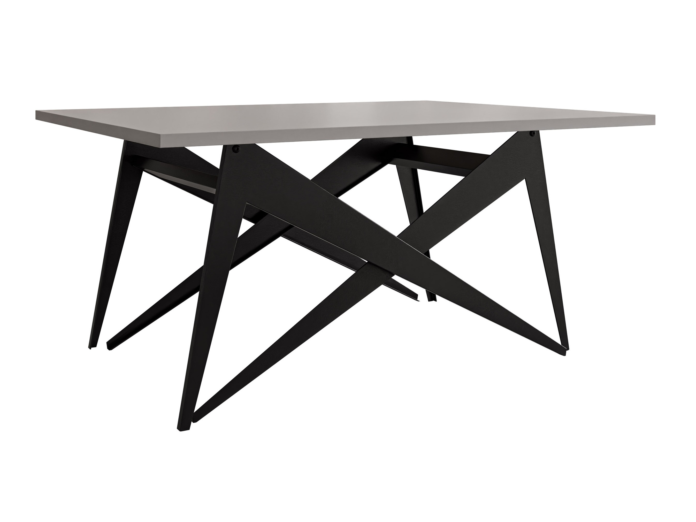 Mesa de centro extensível Oswego 150 (Grafite + Preto)