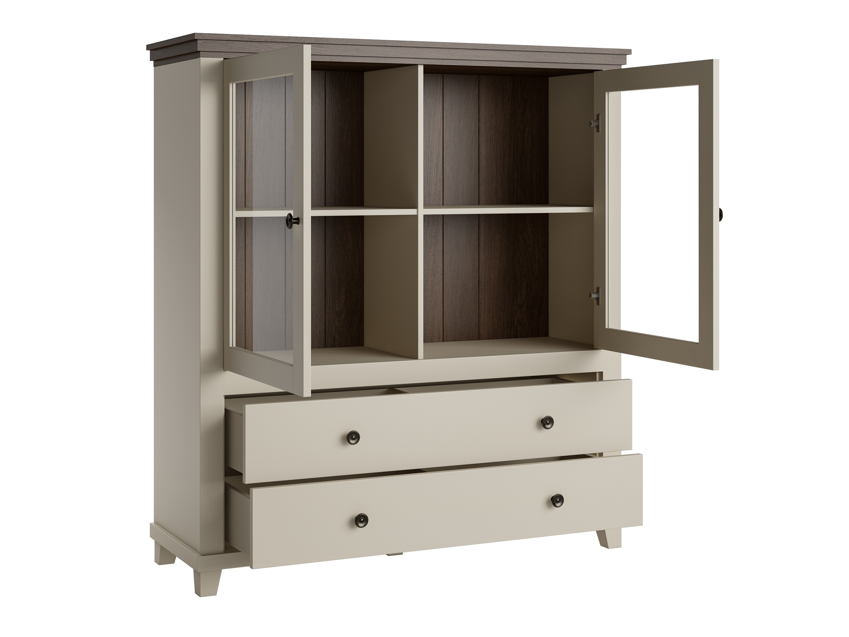 Cómoda Tolnue 105 (Bege claro + Carvalho)