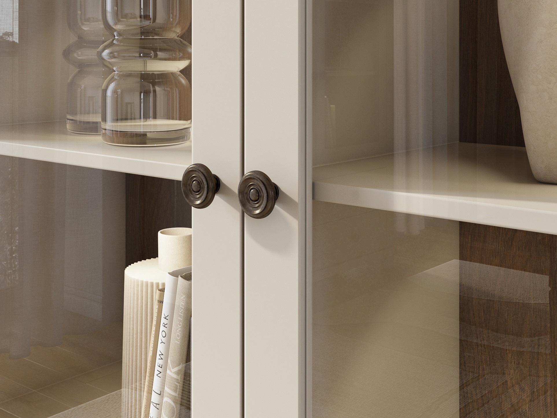 Cómoda Tolnue 105 (Bege claro + Carvalho)