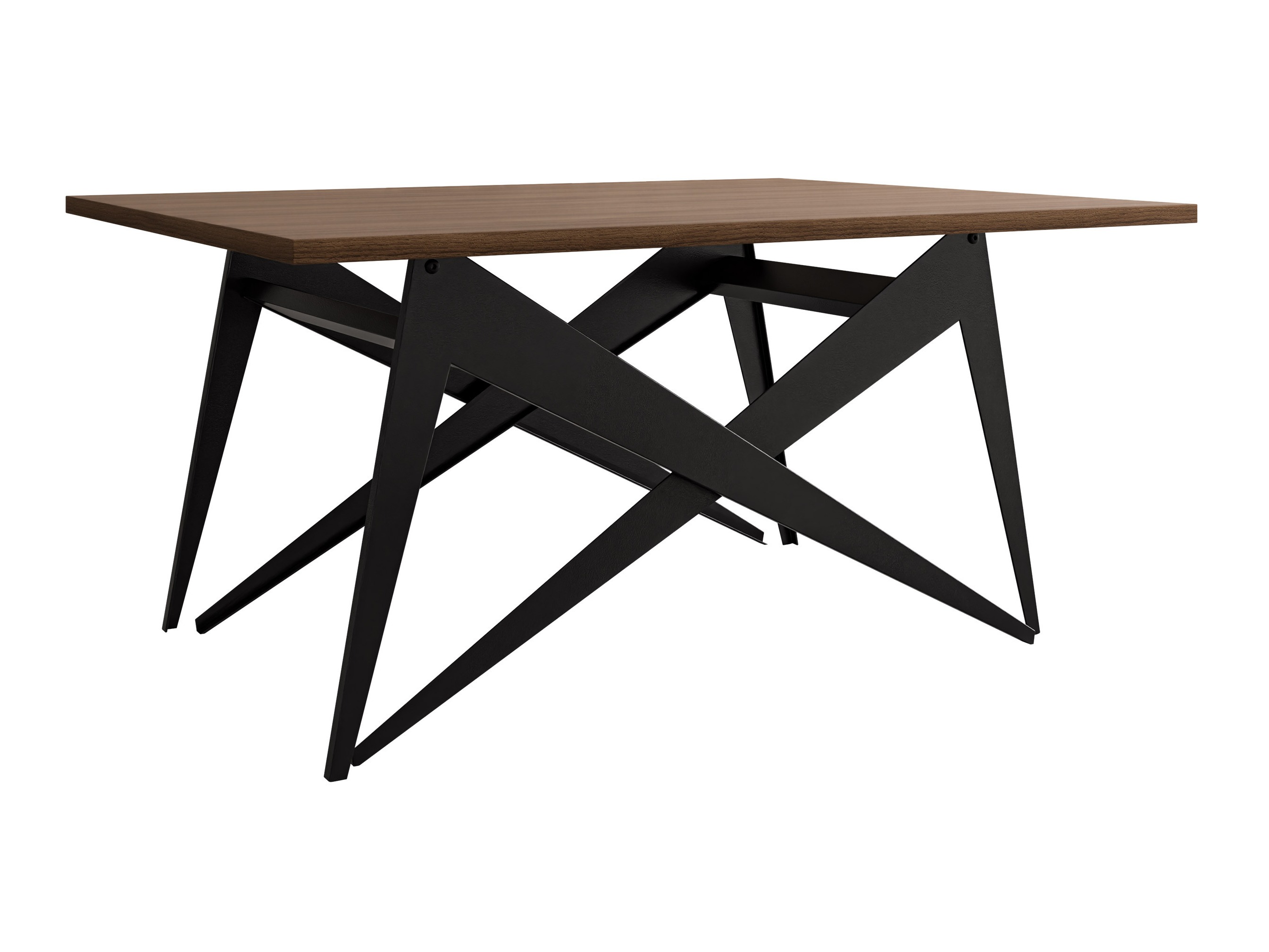 Mesa de centro extensível Oswego 150 (Nogueira + Preto)