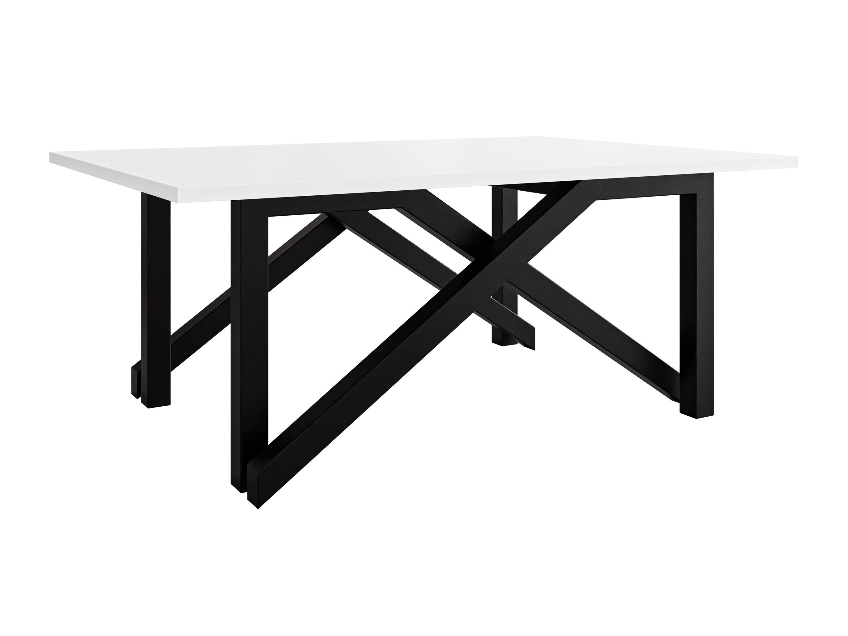 Mesa de centro extensível Oswego 151 (Branco + Preto)
