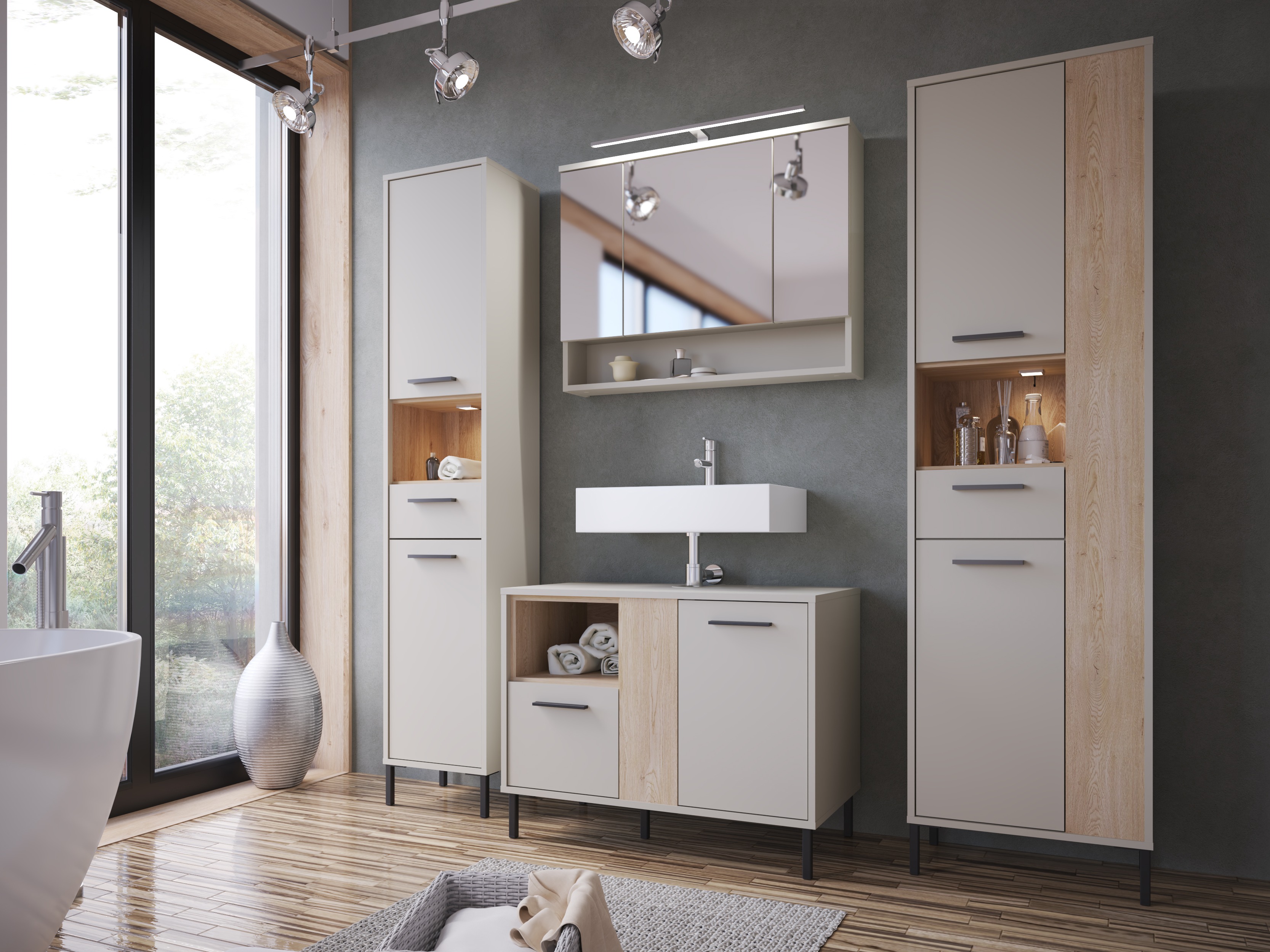 Armário com espelho para casa de banho Camelbu 101