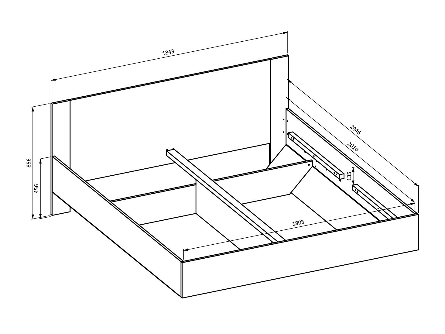 Cama Mirsevi 106 (180 x 200 cm)