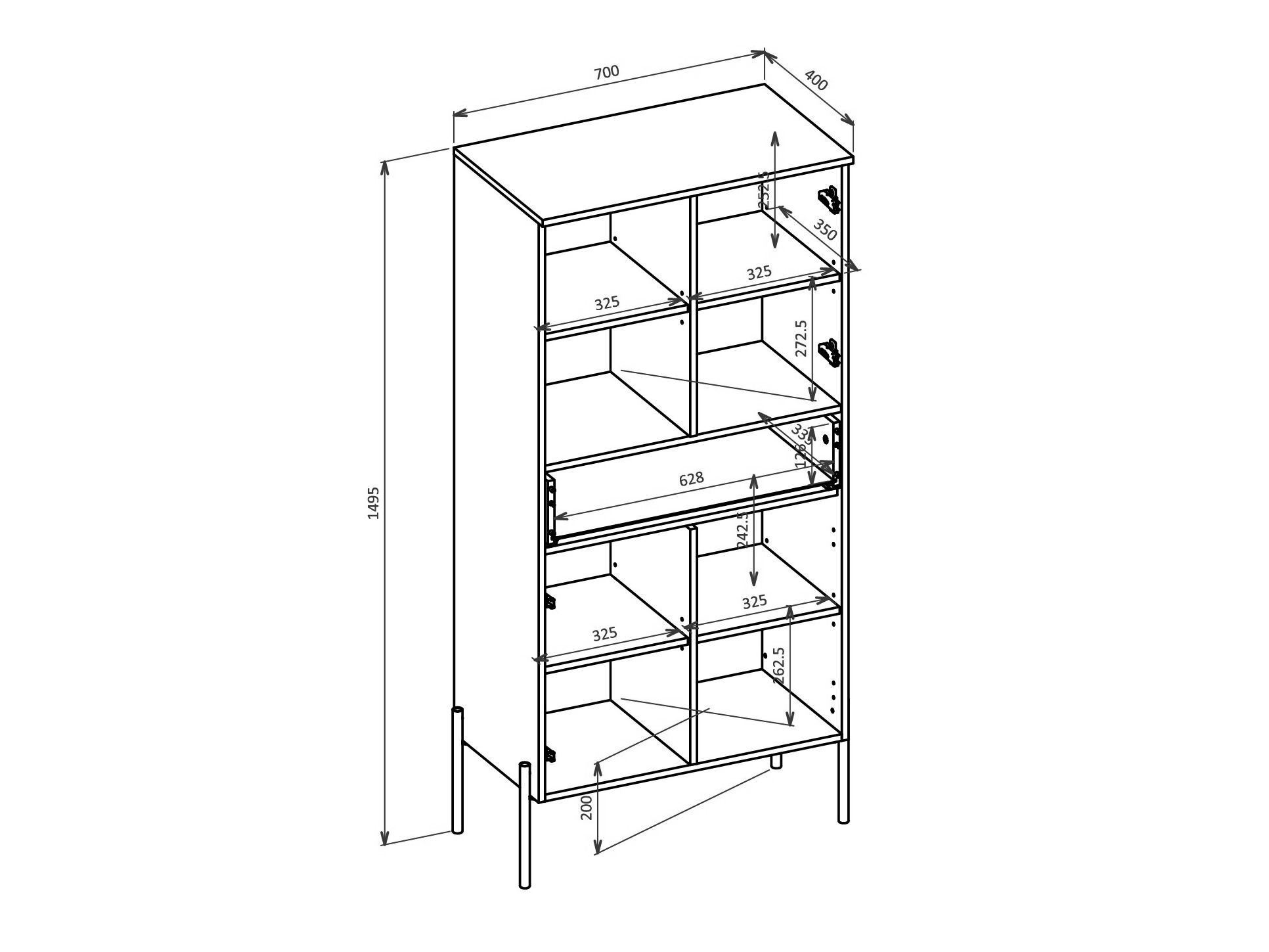 Estante Levtenu 120 (Caxemira)