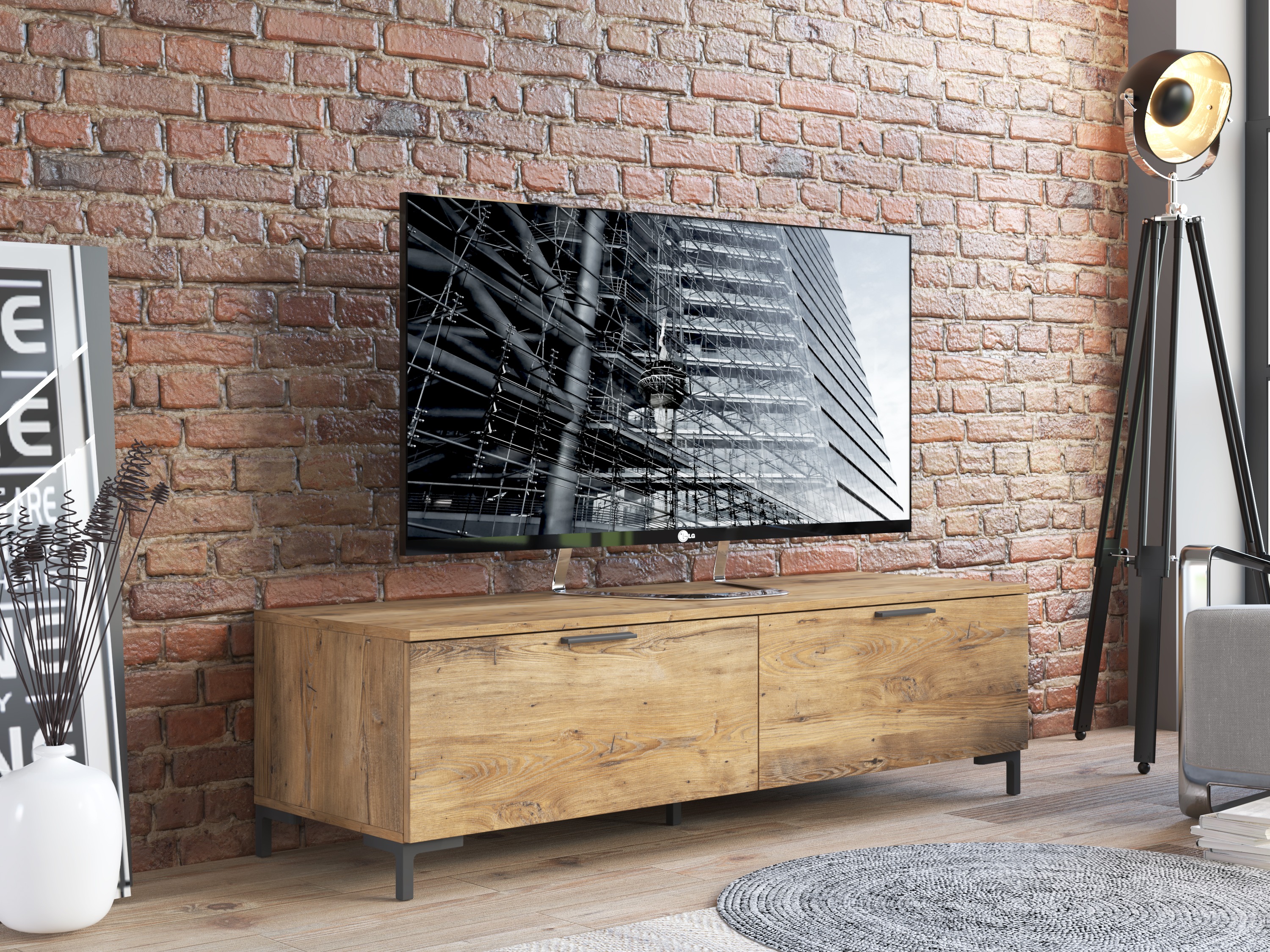 Móvel de TV Salnola 104 (Castanha)