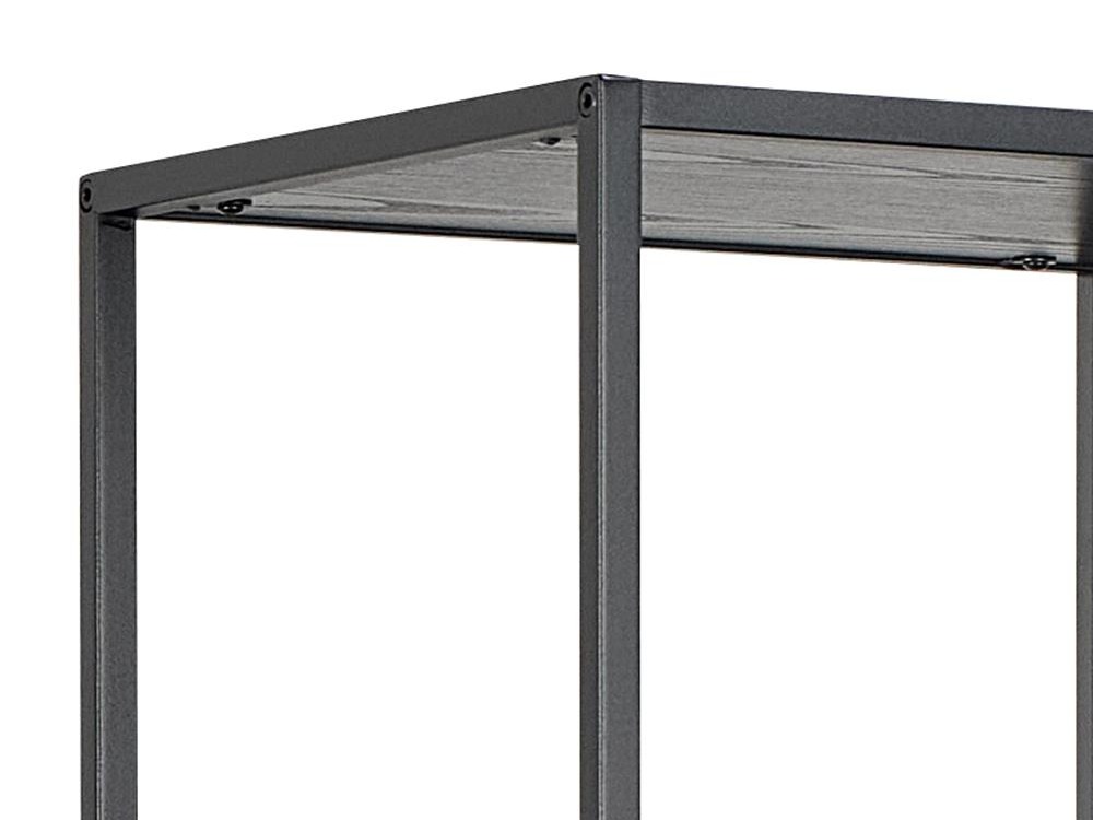 Estante Norsica Sevferi 192 (Cinza preta + Preto)