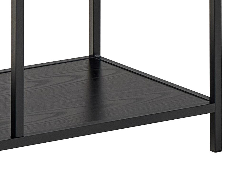 Estante Norsica Sevferi 192 (Cinza preta + Preto)