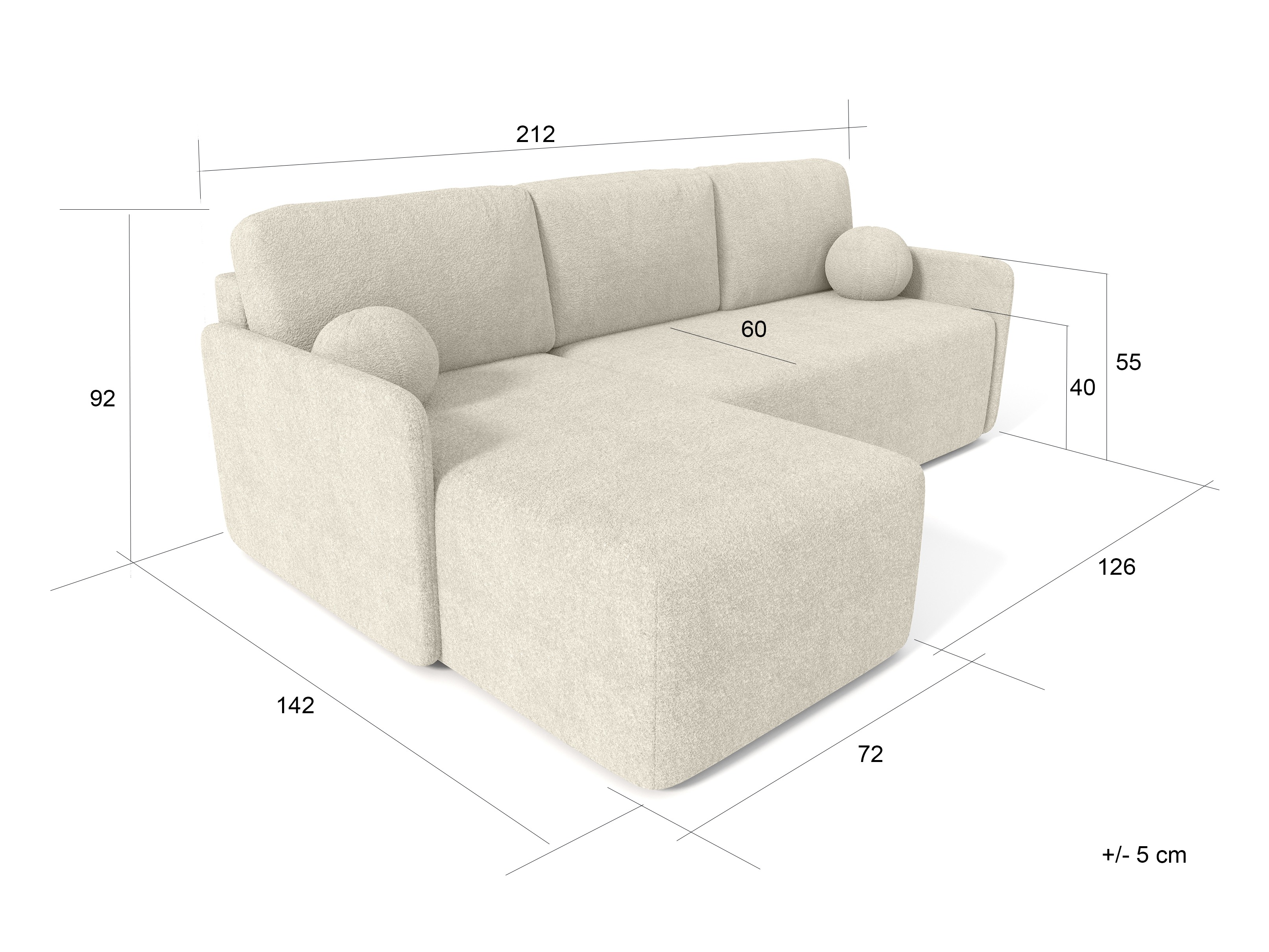 Sofá de canto Greensboro 106