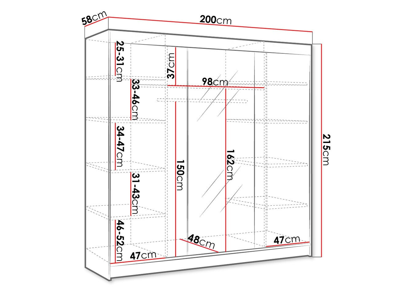 Roupeiro SP6107 com um pequeno defeito