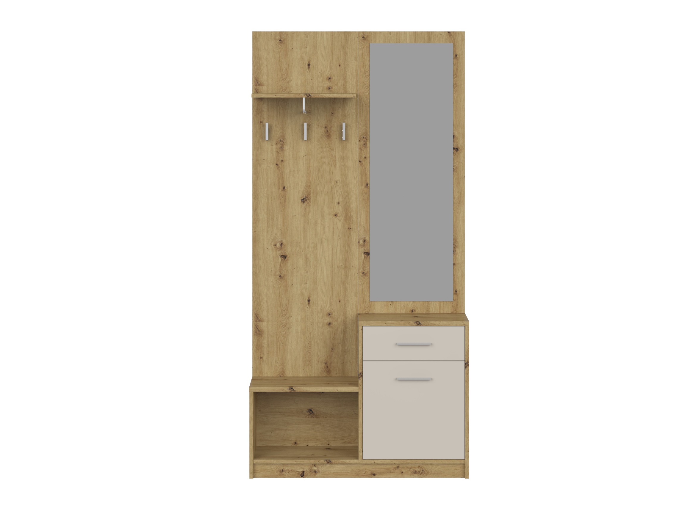 Conjunto para corredor Houston 2084 (Carvalho Artisan + Caxemira)