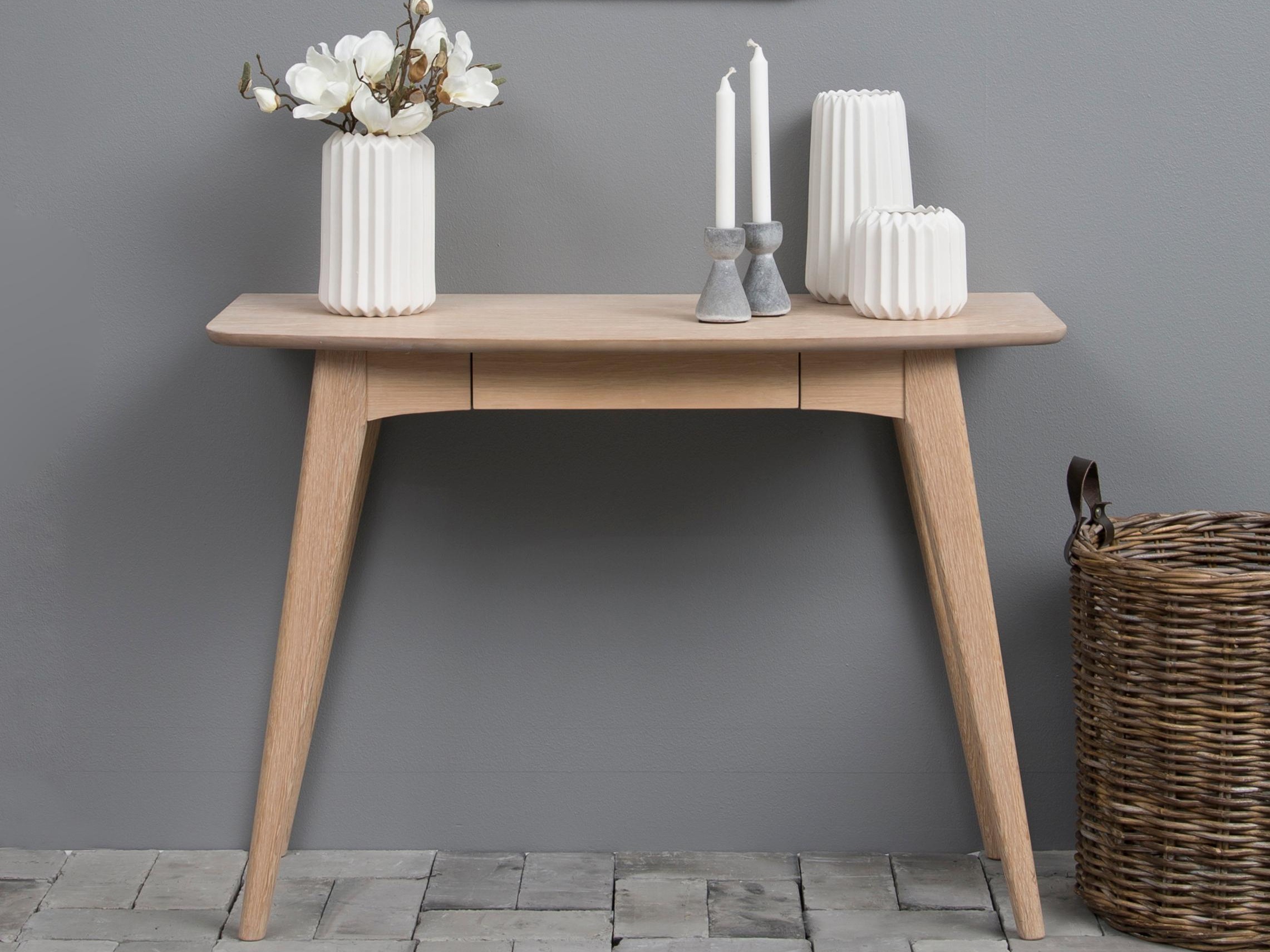 Mesa de escritório Norsica 980 (Carvalho branqueado)