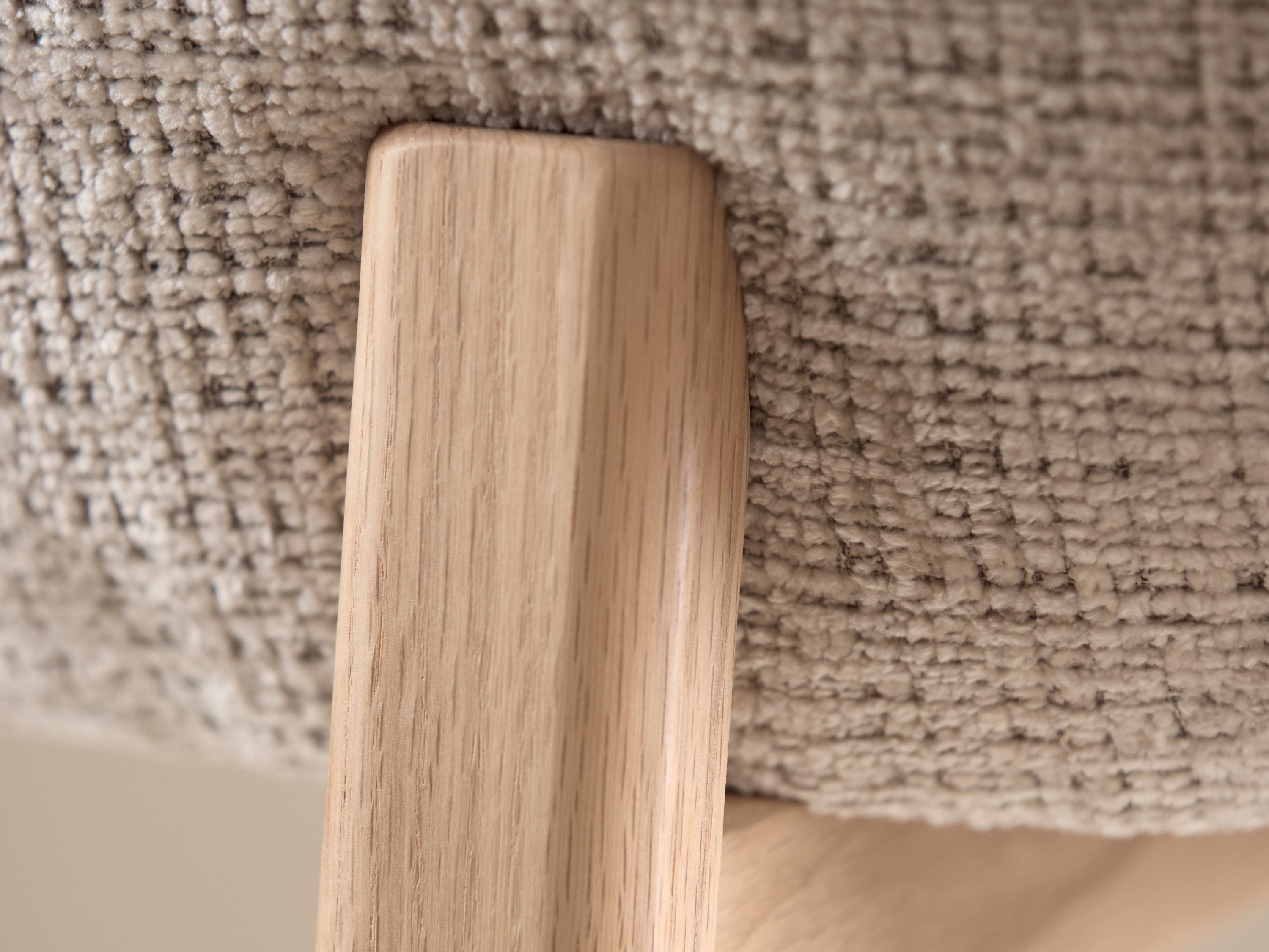 Cadeira Norsica 1001 (Carvalho + Bege)