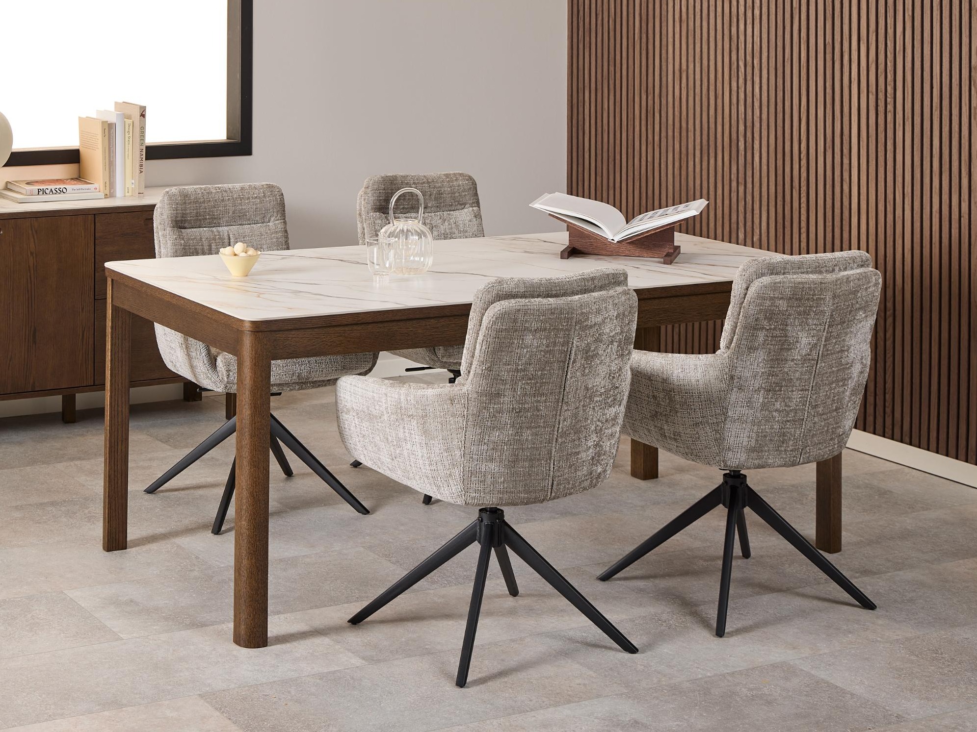 Cadeira Norsica 1034 (Preto + Cinzento)