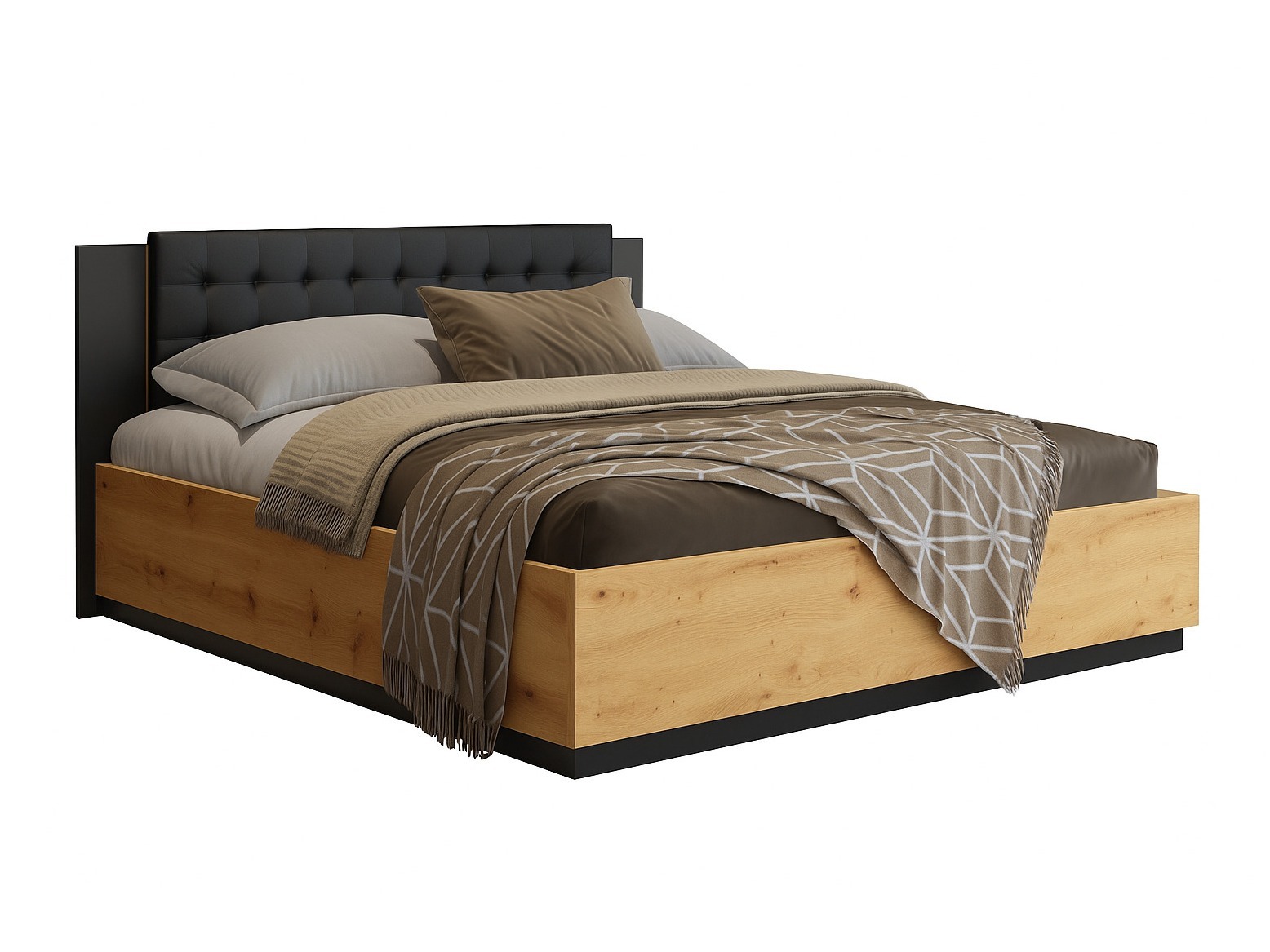 Cama Felelie 104 (Carvalho Artisan)