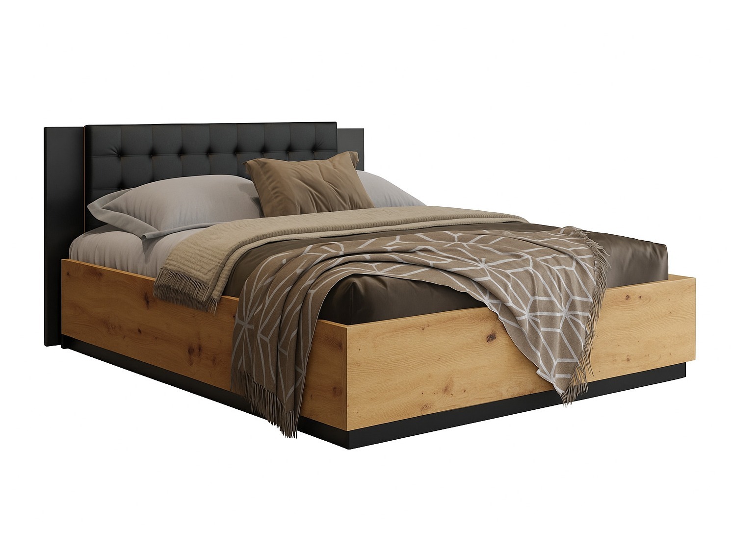 Cama Felelie 104 (Carvalho Artisan)