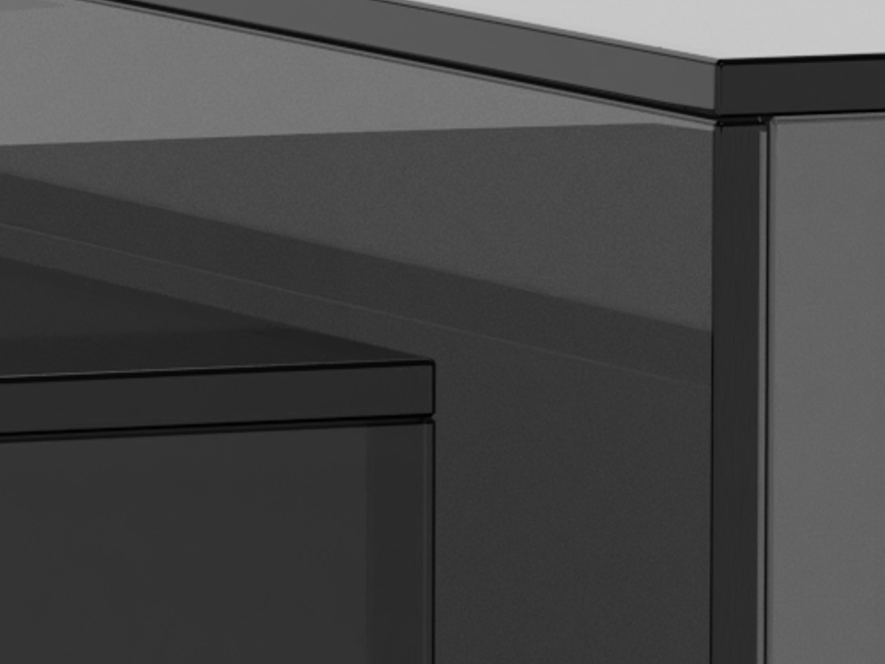 Conjunto de mesa de centro Norsica 1007 (Preto)