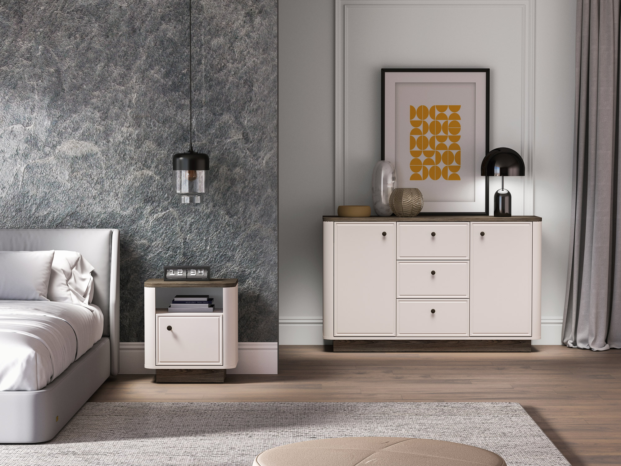 Mesa de cabeceira Cavrome 107