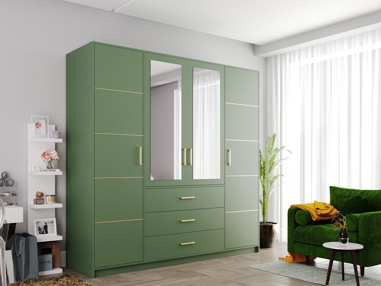 Roupeiro Rosa I (Verde)