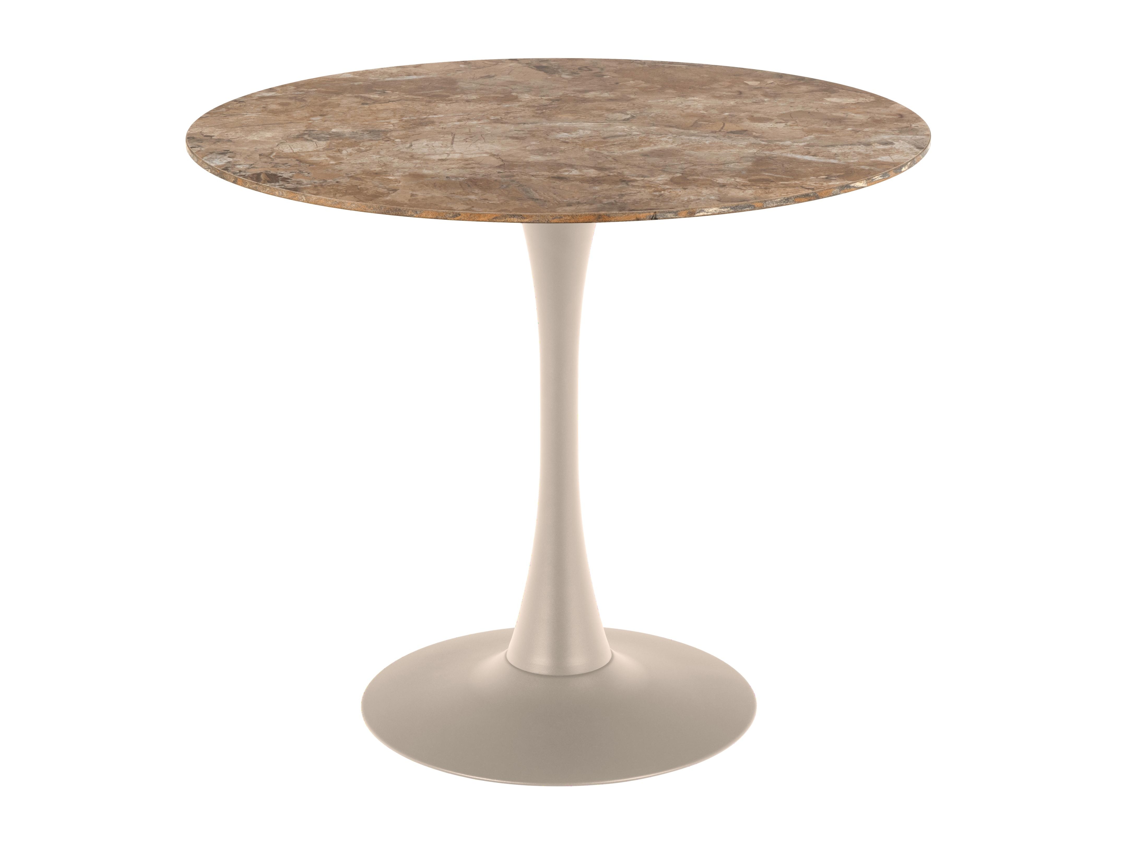 Mesa Norsica 616 (Mármore marrom + Cinzento)