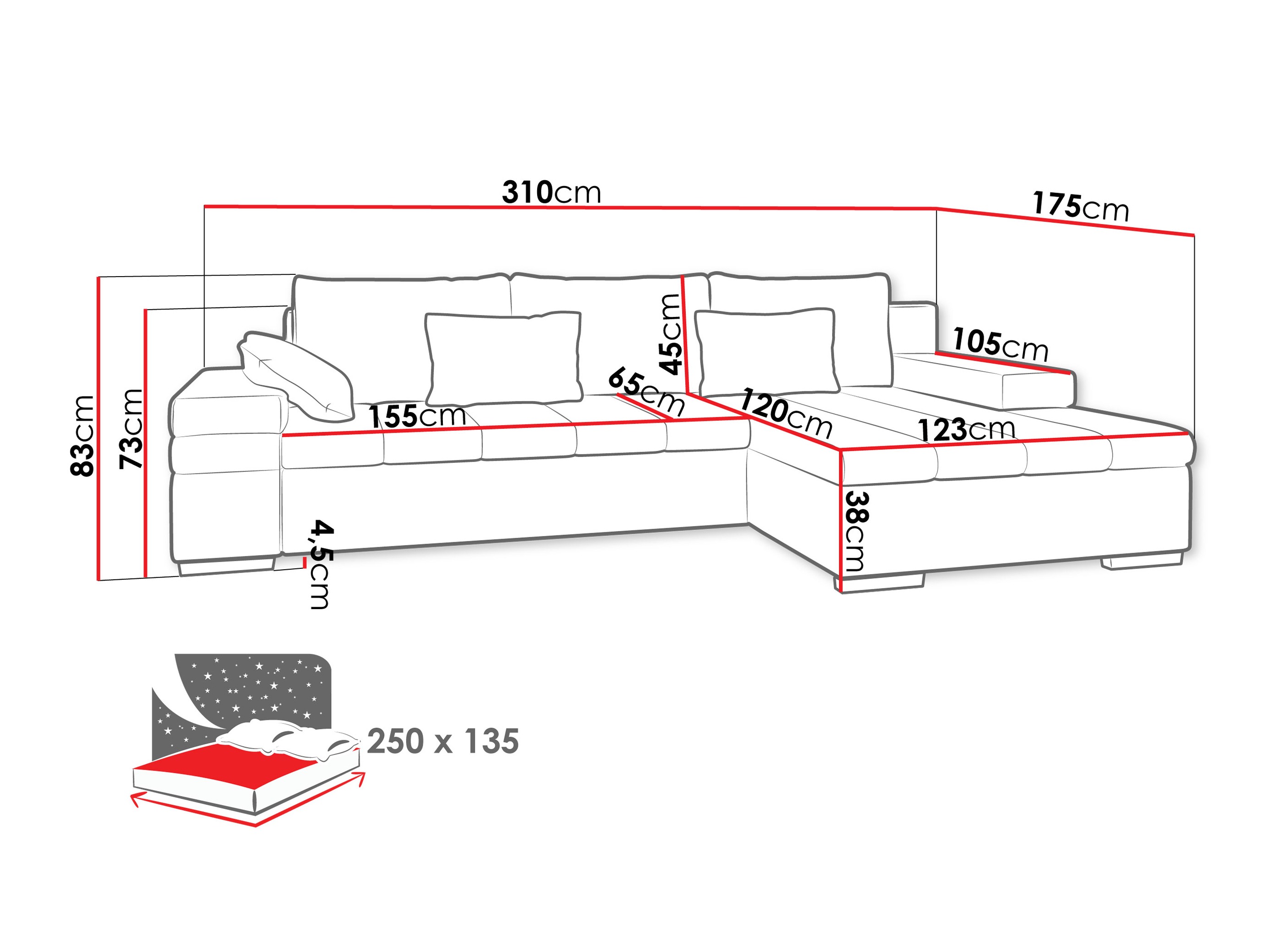 Sofá de canto Comfivo 169 (Pianão 02 + Corbett 21)