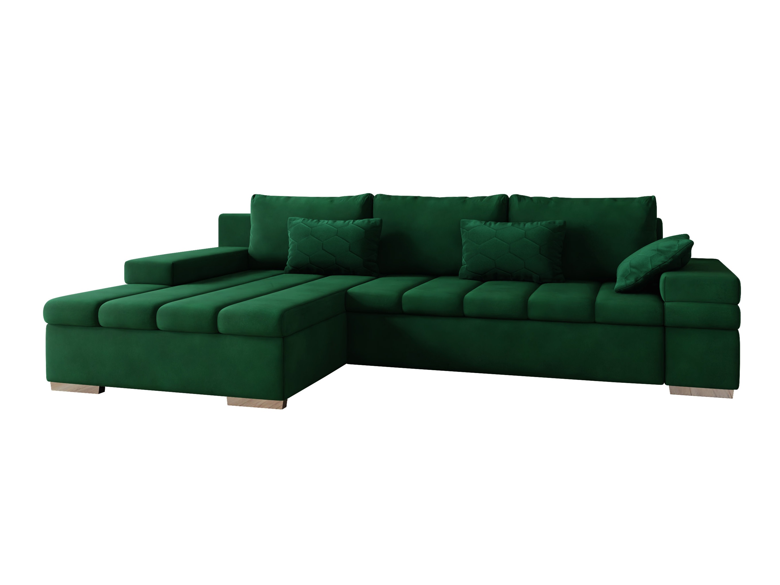 Sofá de canto Comfivo Olivetum II (Uttario Velvet 2951 + Magic Velvet Pik 2225)