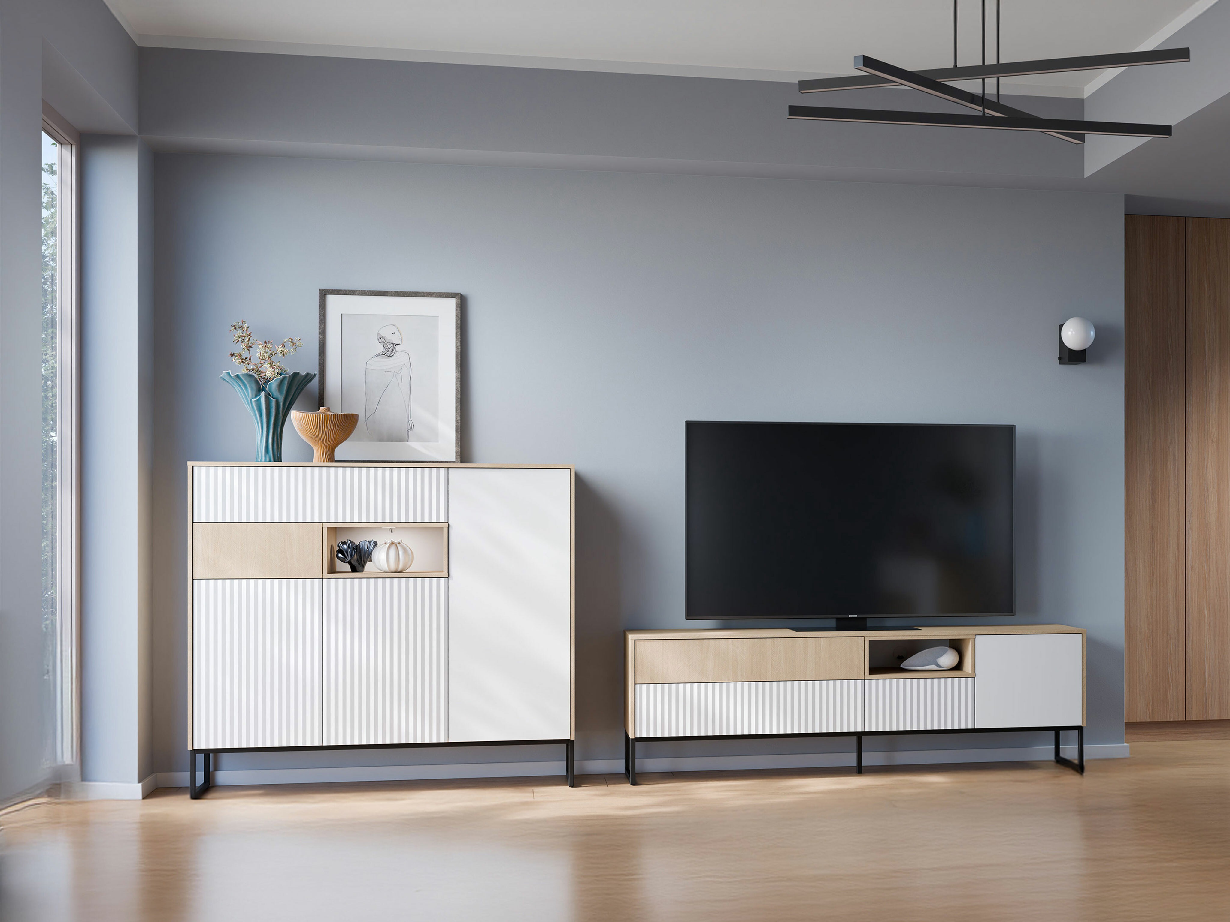 Conjunto para sala de estar Balbenu 104 (Não)