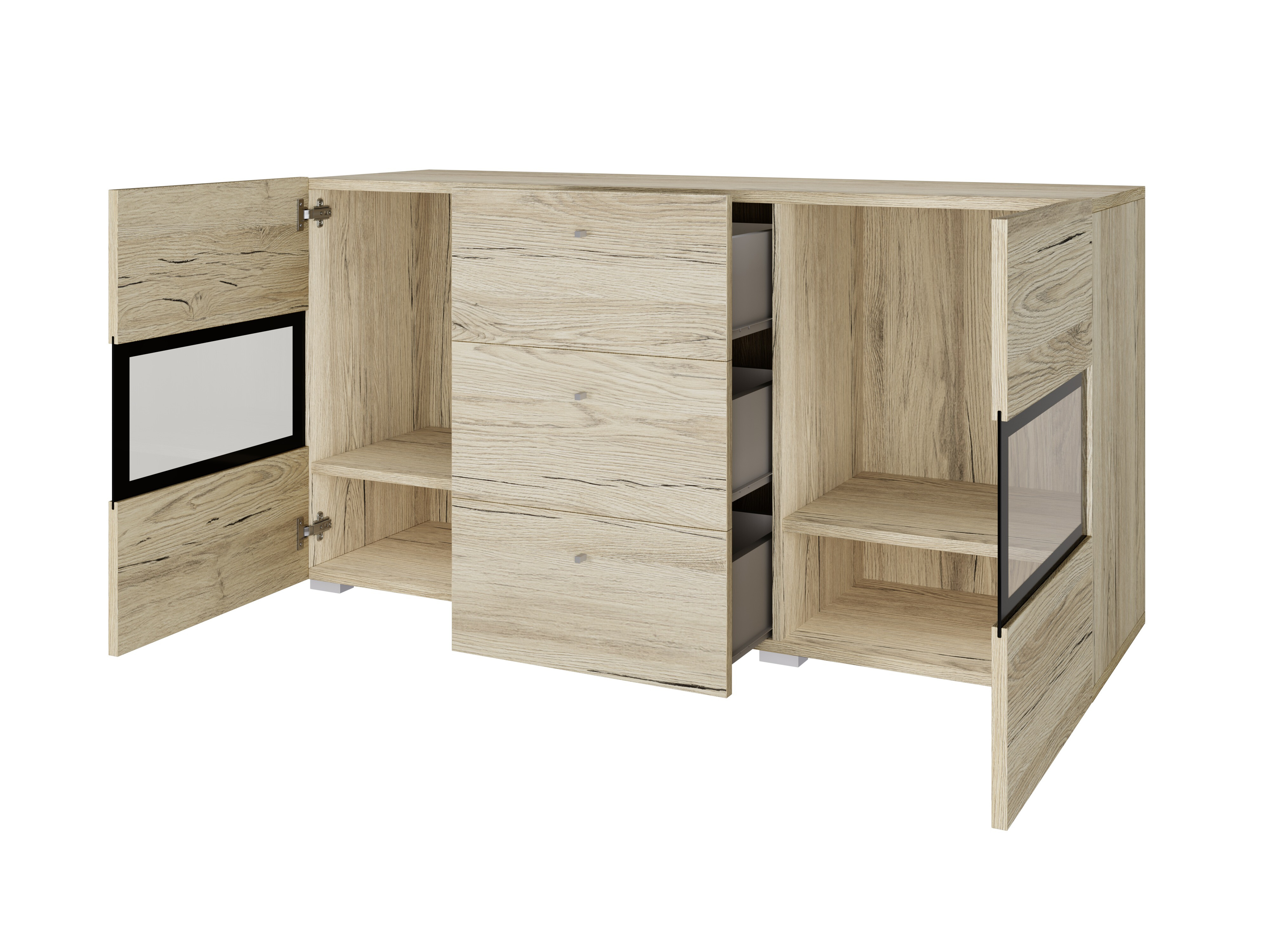 Conjunto para sala de estar Serodeu 104 (Carvalho de san remo)