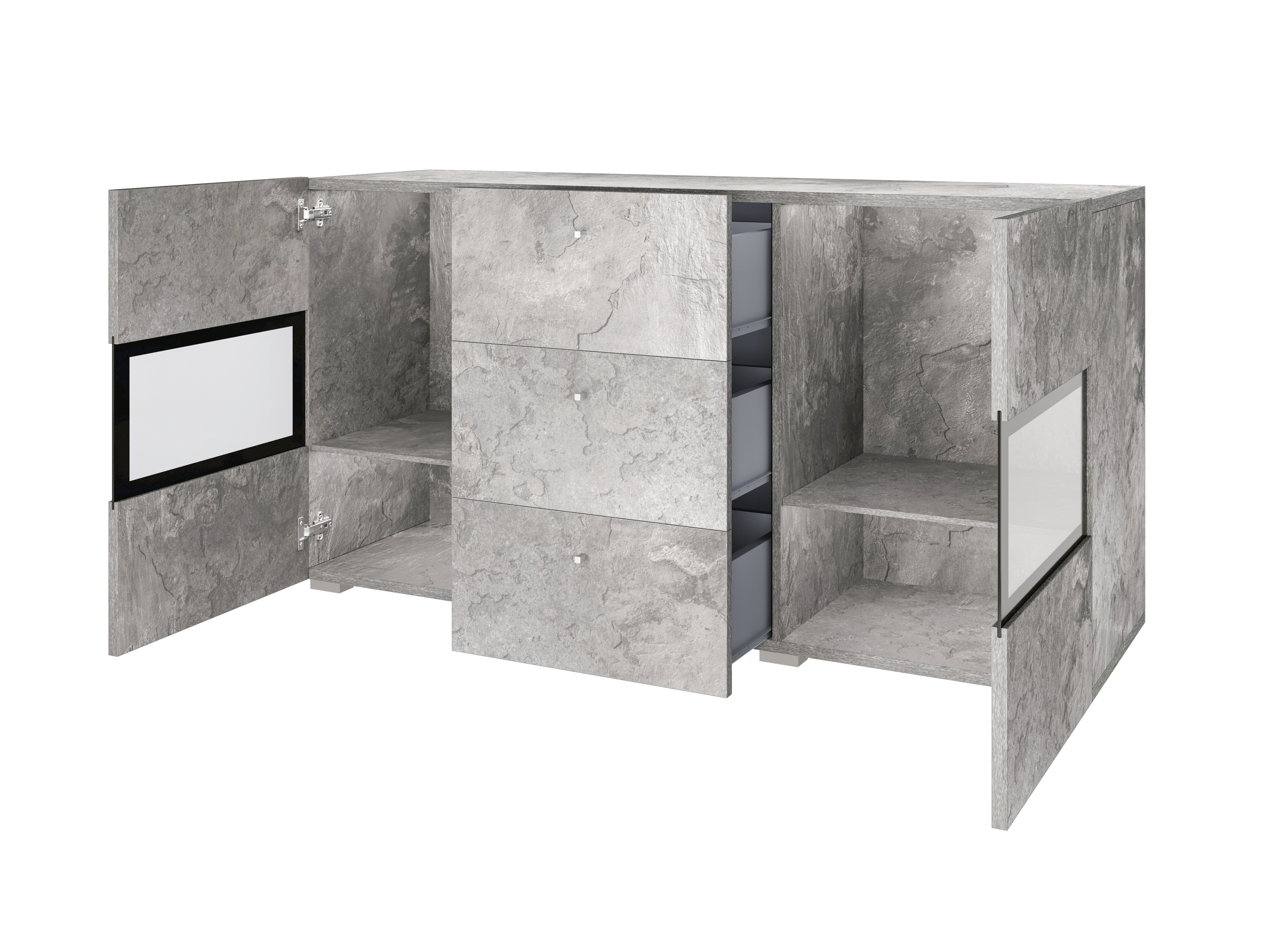 Conjunto para sala de estar Serodeu 104 (Cimento)