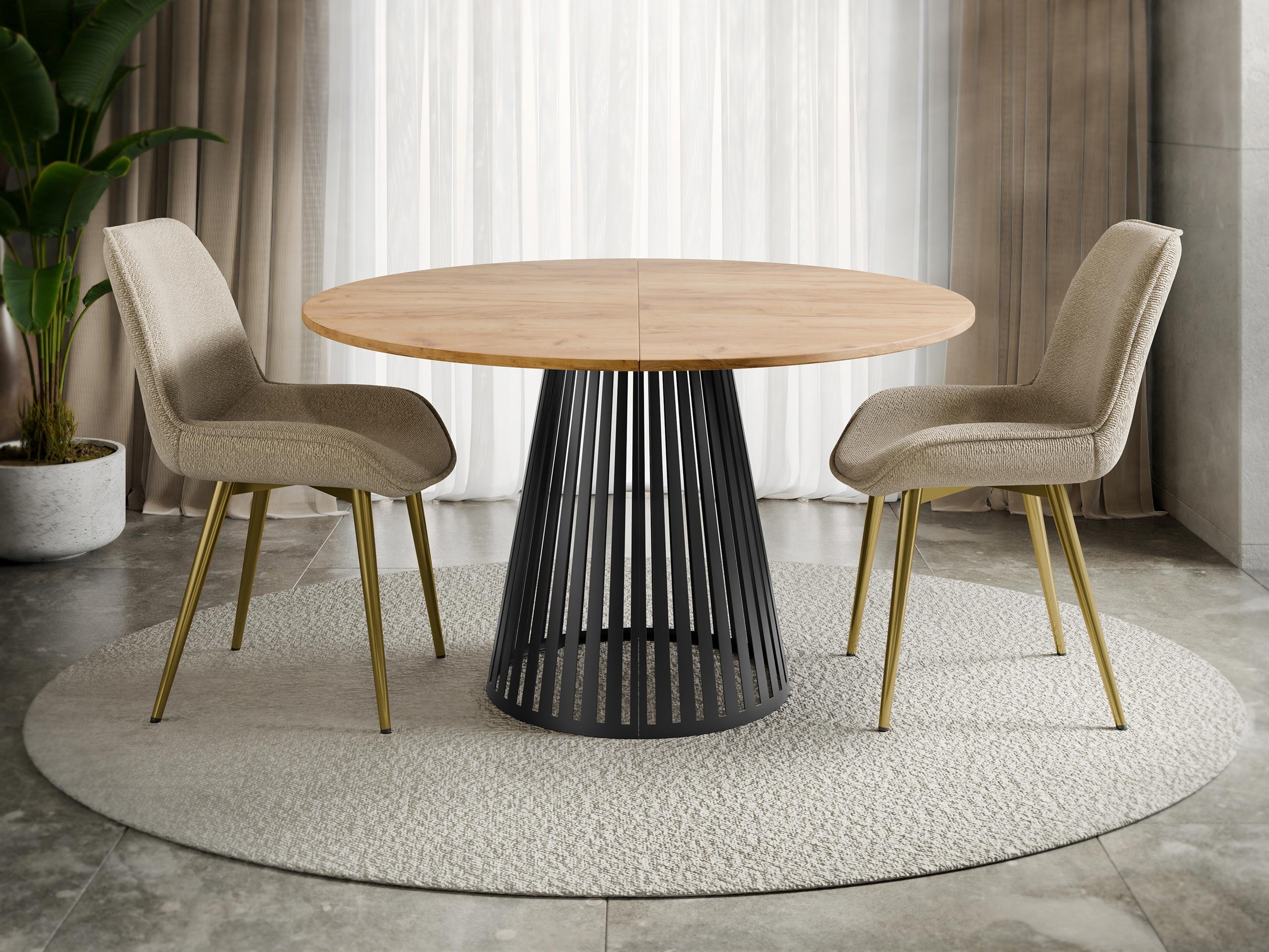 Mesa Oswego 154 (Craft de carvalho dourado)