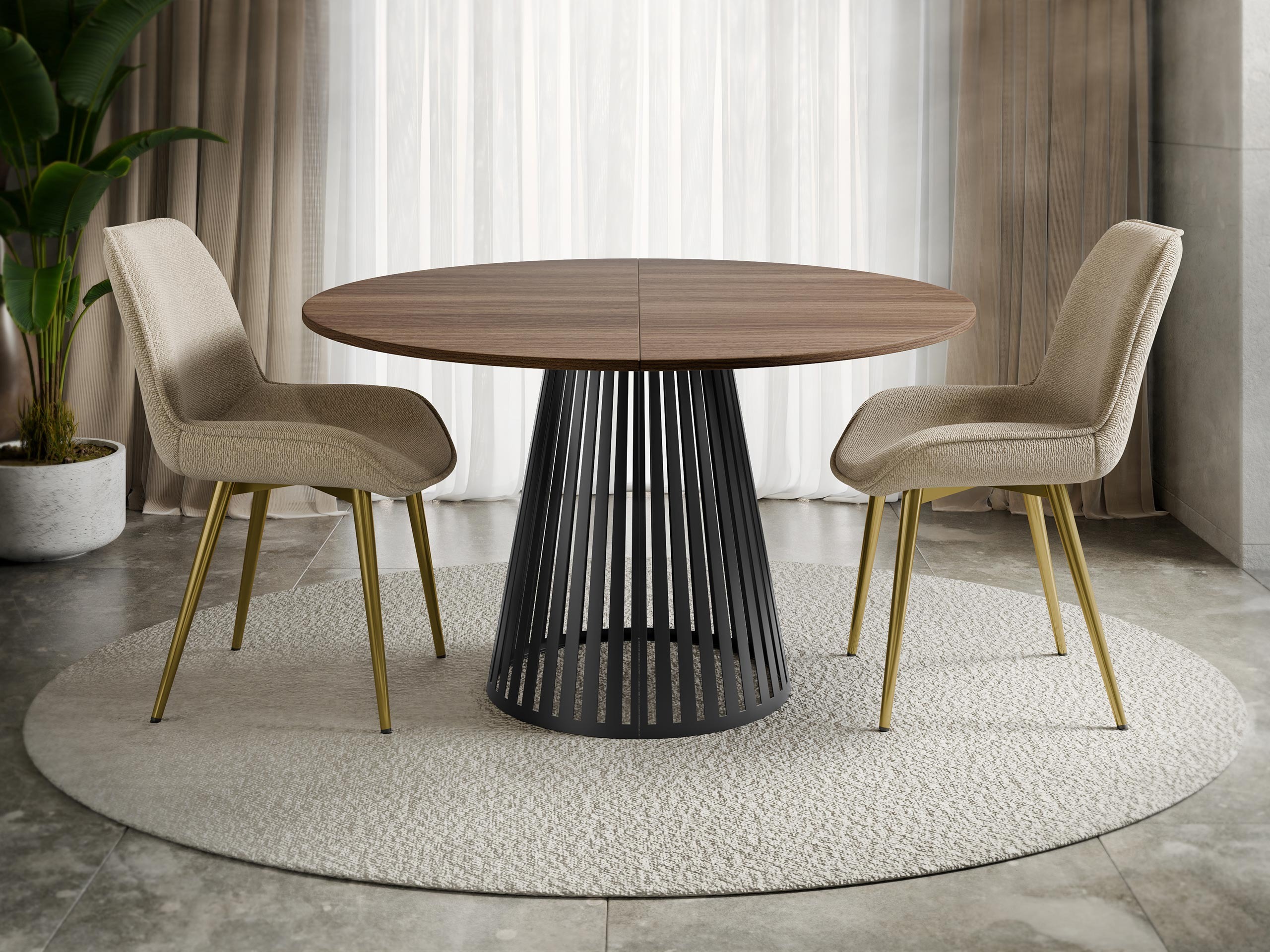 Mesa Prudentia II (Nogueira + Preto)