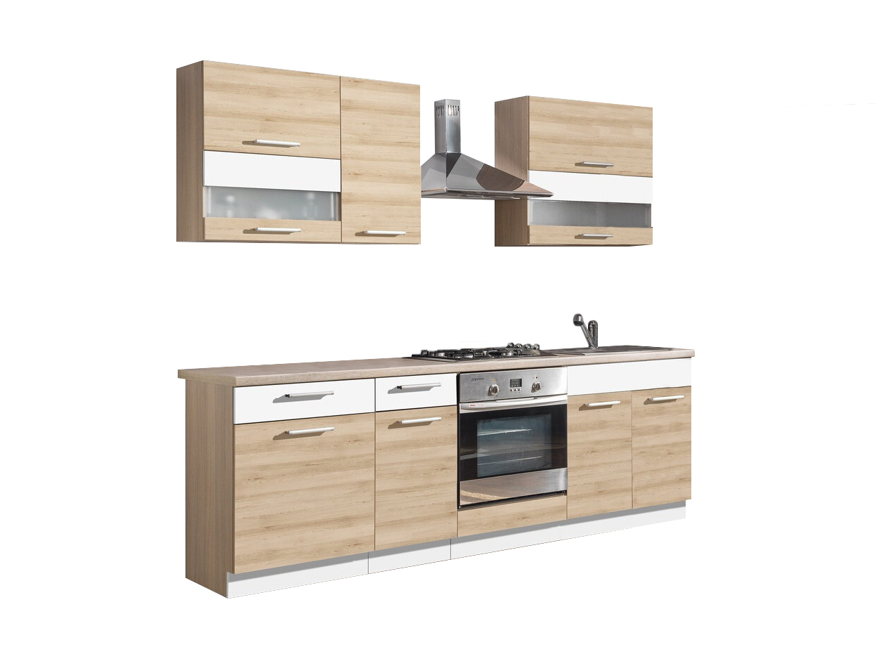 Conjunto de cozinha modular Mode Beech 128
