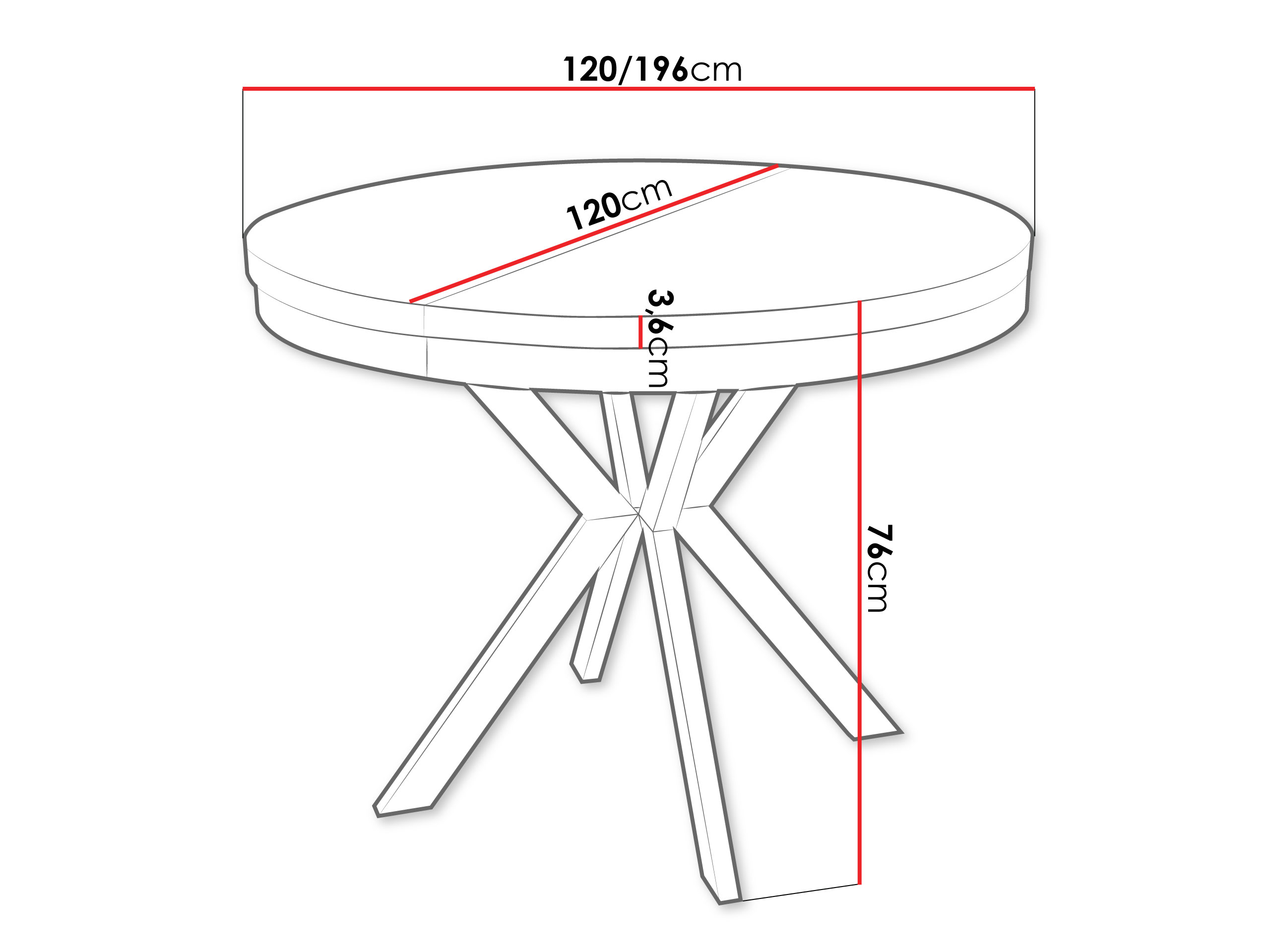 Mesa Oswego 157 (Mármore preto)