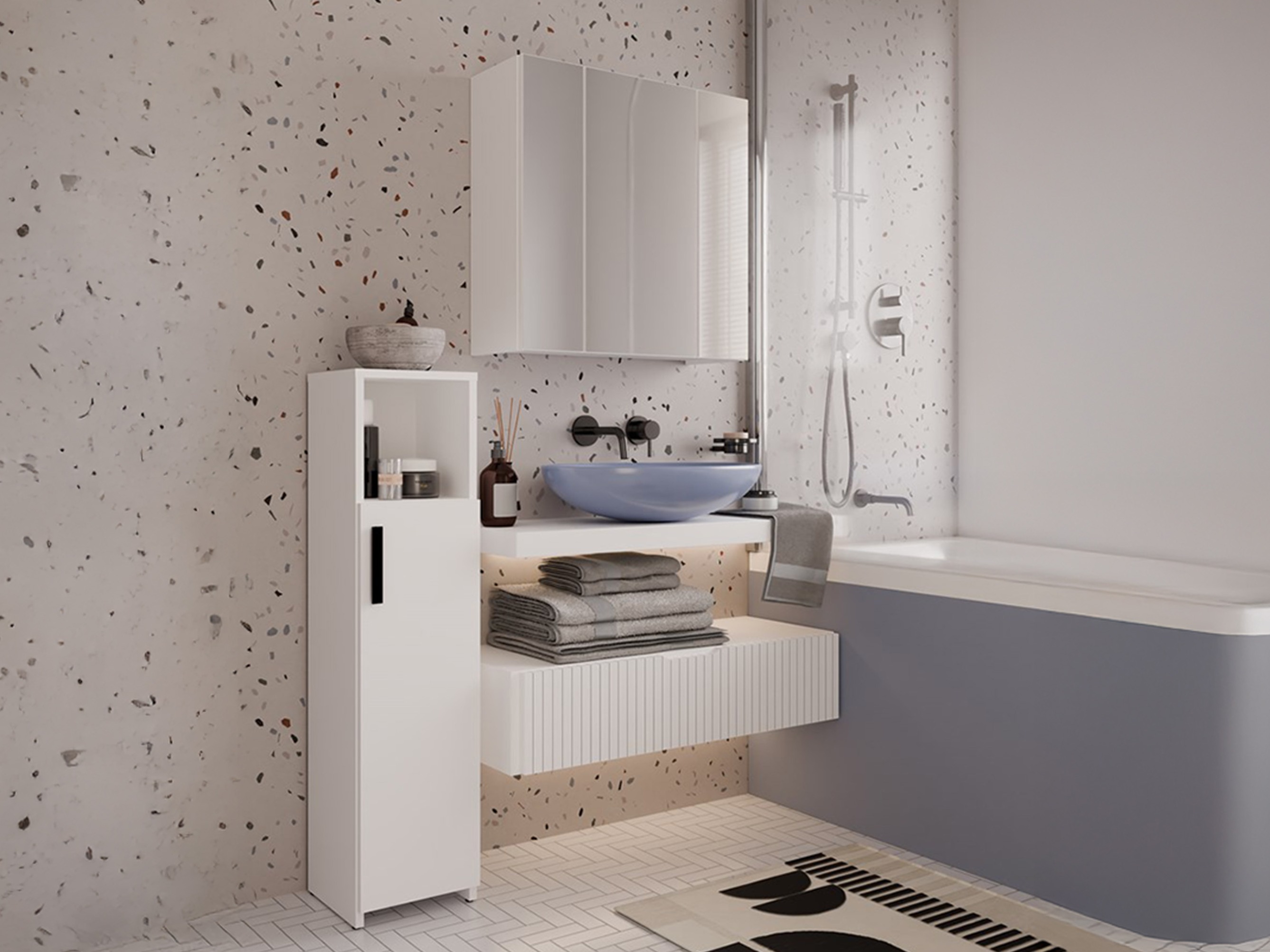 Armário colocado para casa de banho Mandeville 344