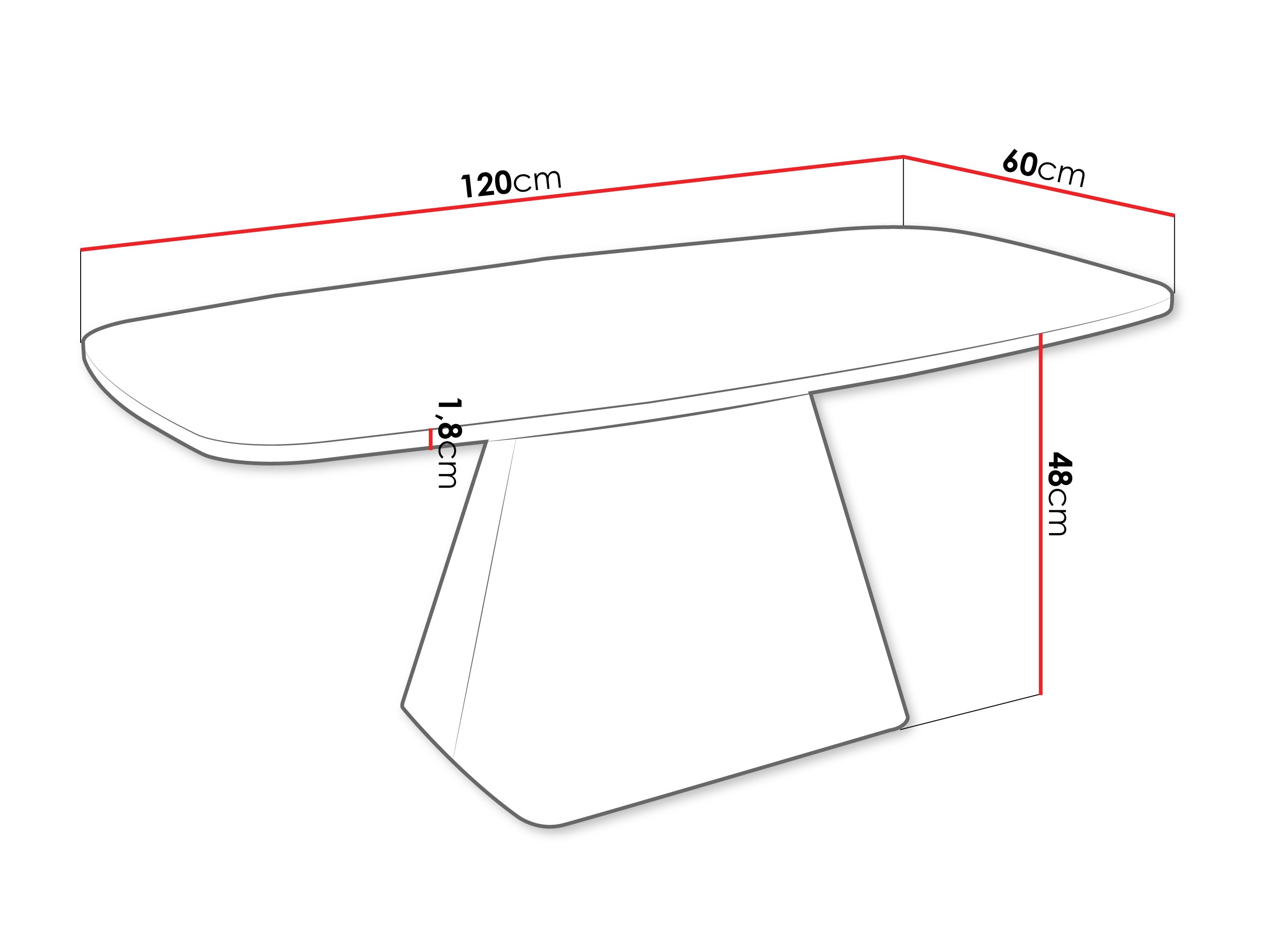 Mesa de centro Oswego 158 (Marmore branco + Caxemira)