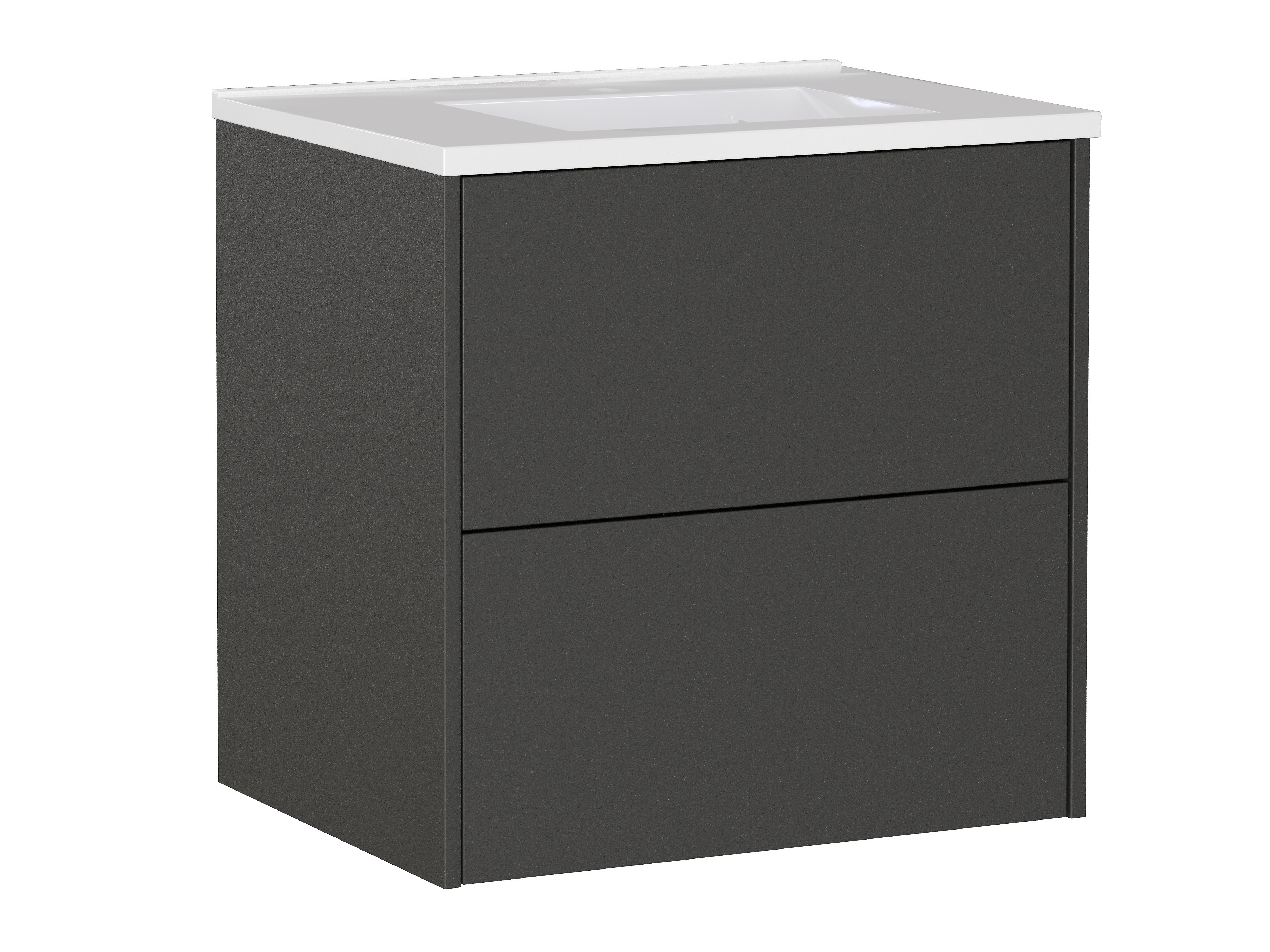 Armário suspenso para casa de banho para lavatório Sacramento 522 (Grafite)