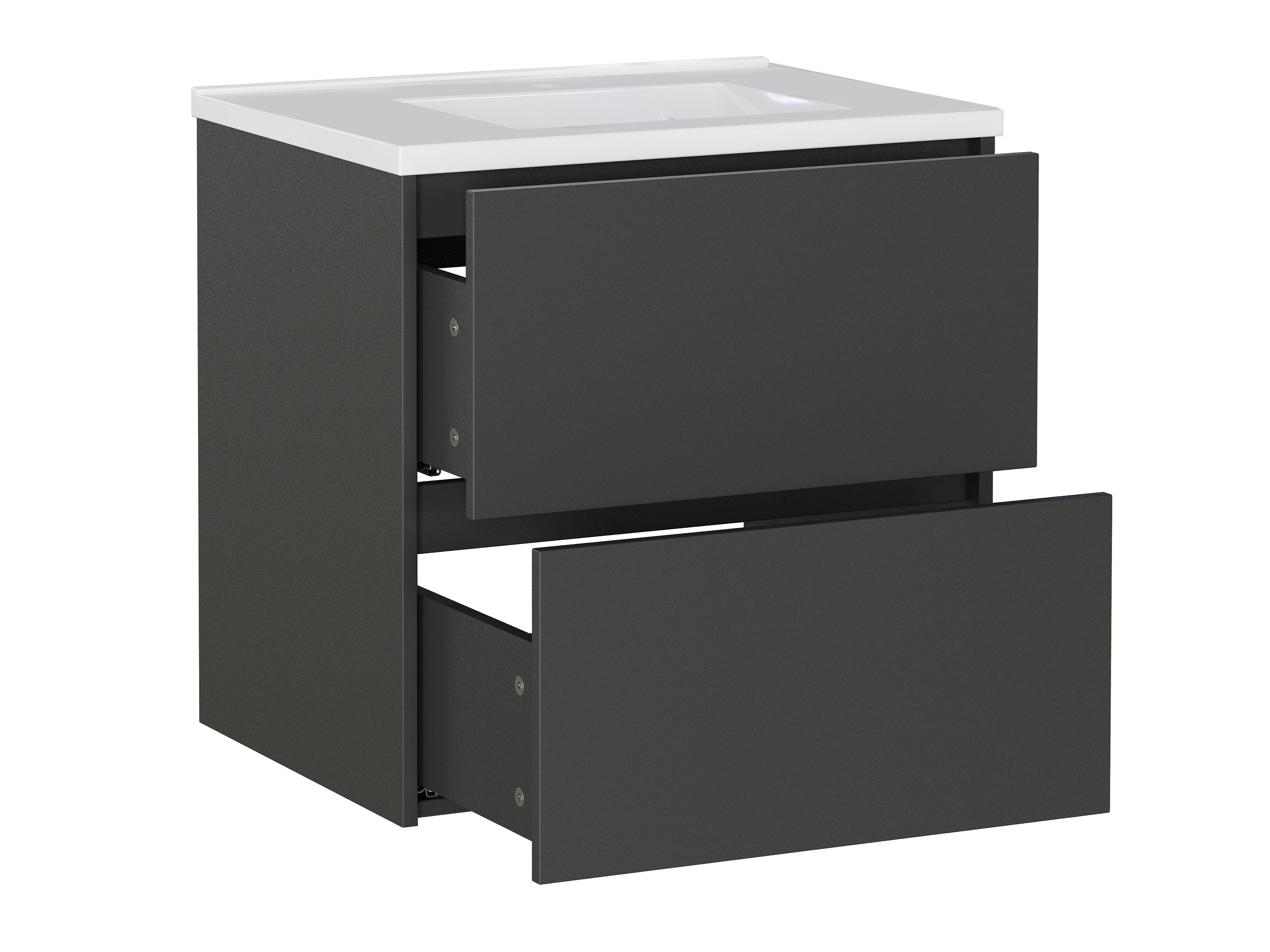 Armário suspenso para casa de banho para lavatório Sacramento 522 (Grafite)