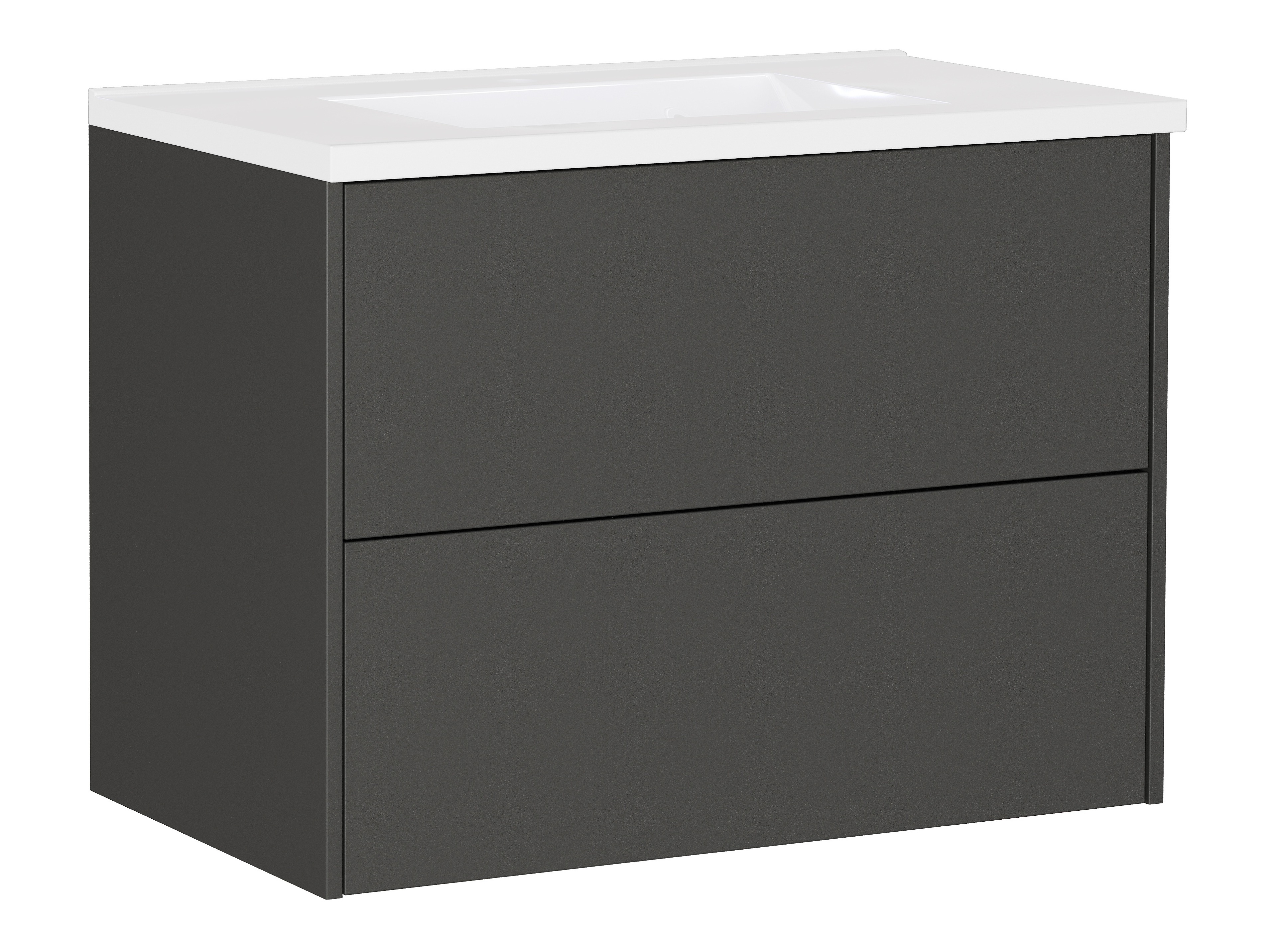 Armário suspenso para casa de banho para lavatório Sacramento 523 (Grafite)