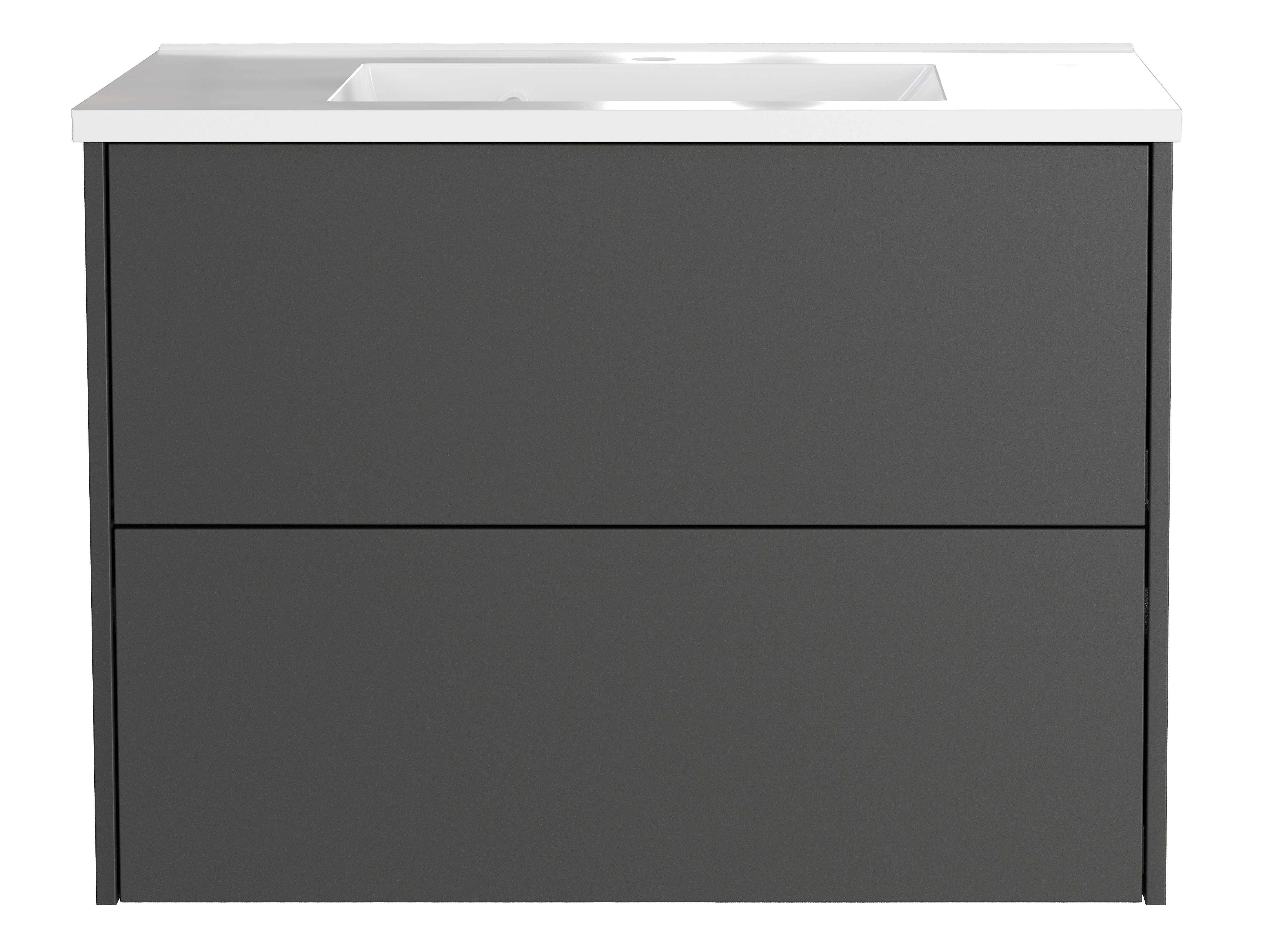 Armário suspenso para casa de banho para lavatório Sacramento 523 (Grafite)
