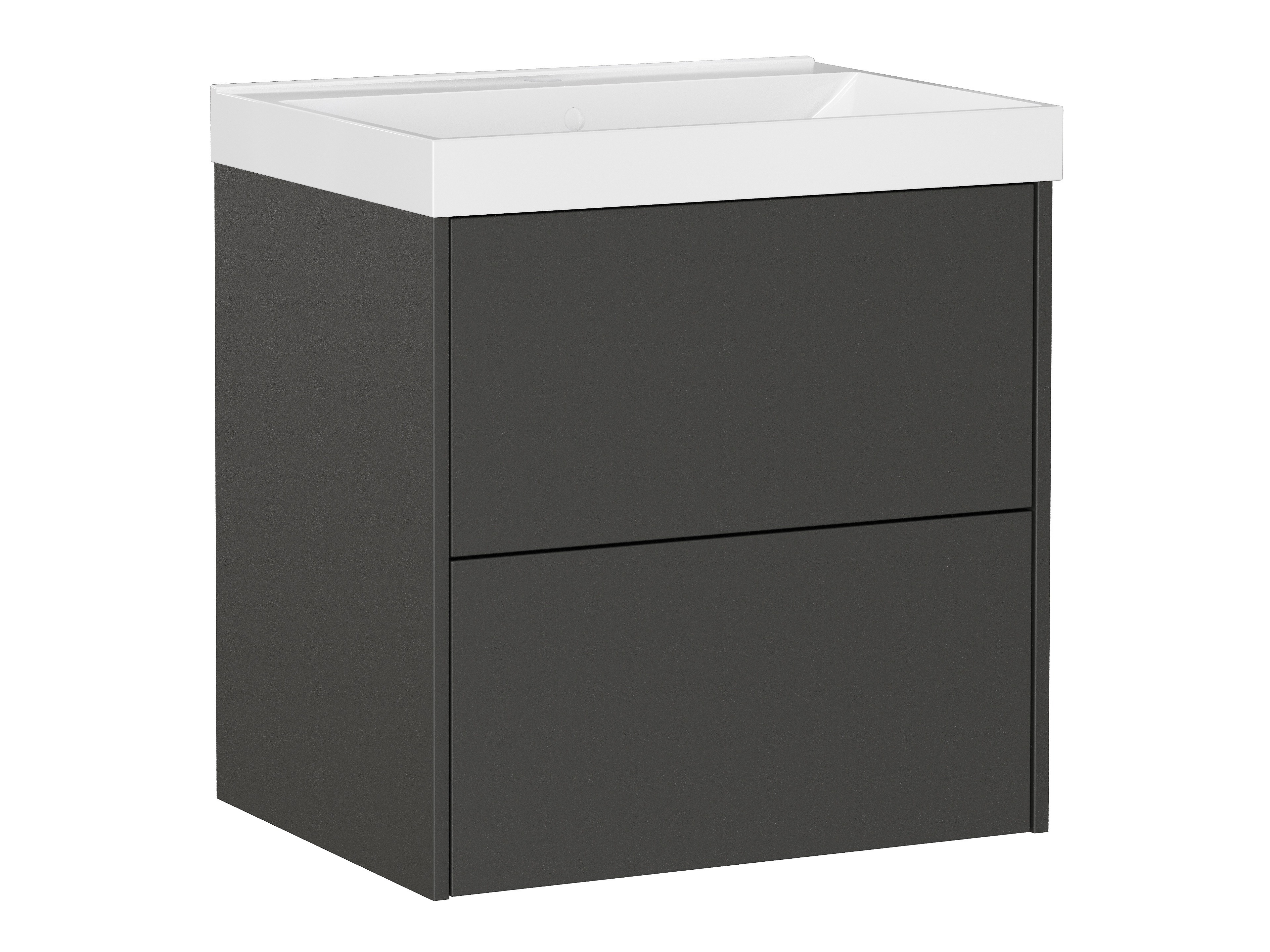 Armário suspenso para casa de banho para lavatório Sacramento 524 (Grafite)