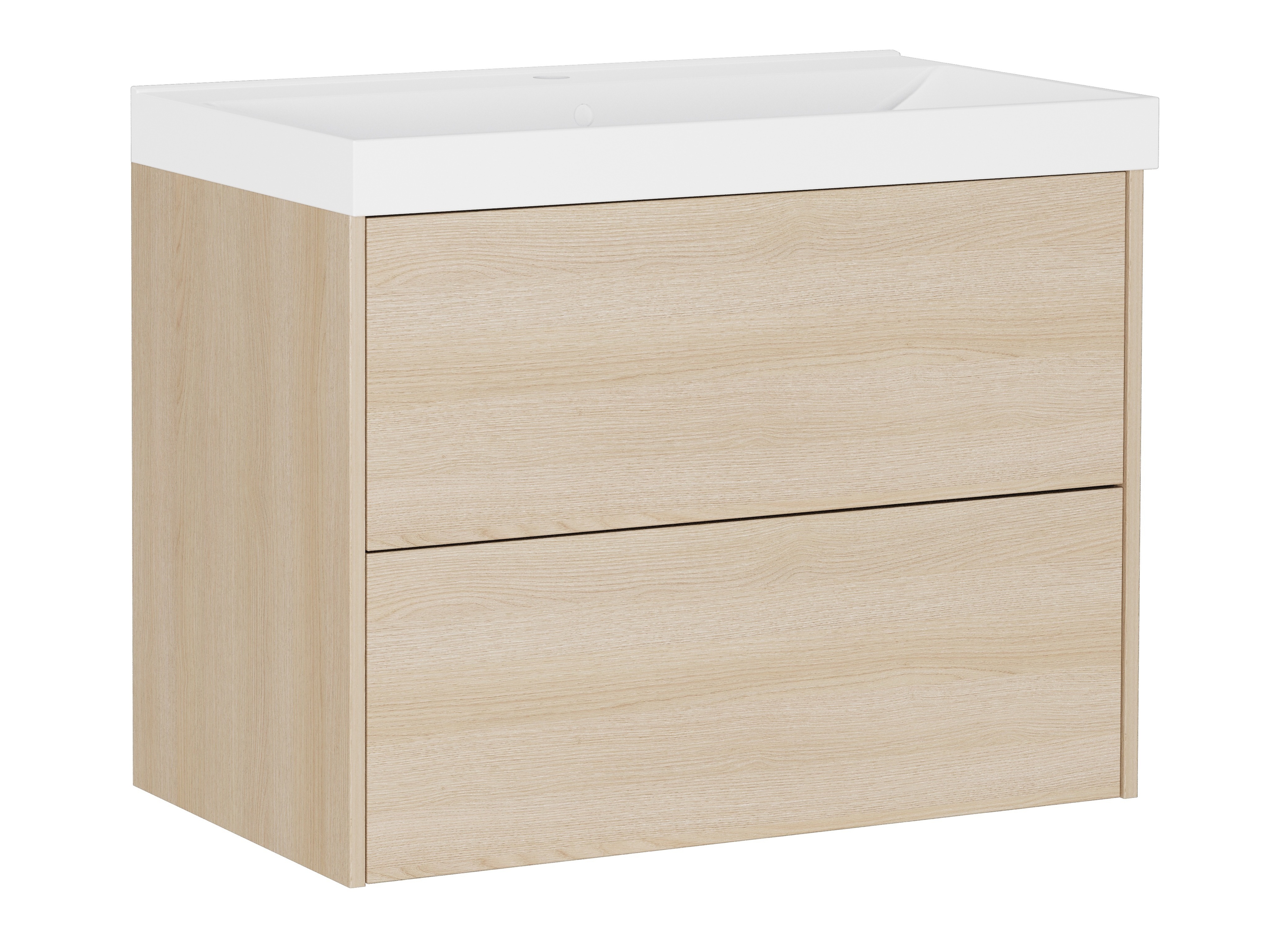 Armário suspenso para casa de banho para lavatório Sacramento 525 (Carvalho)