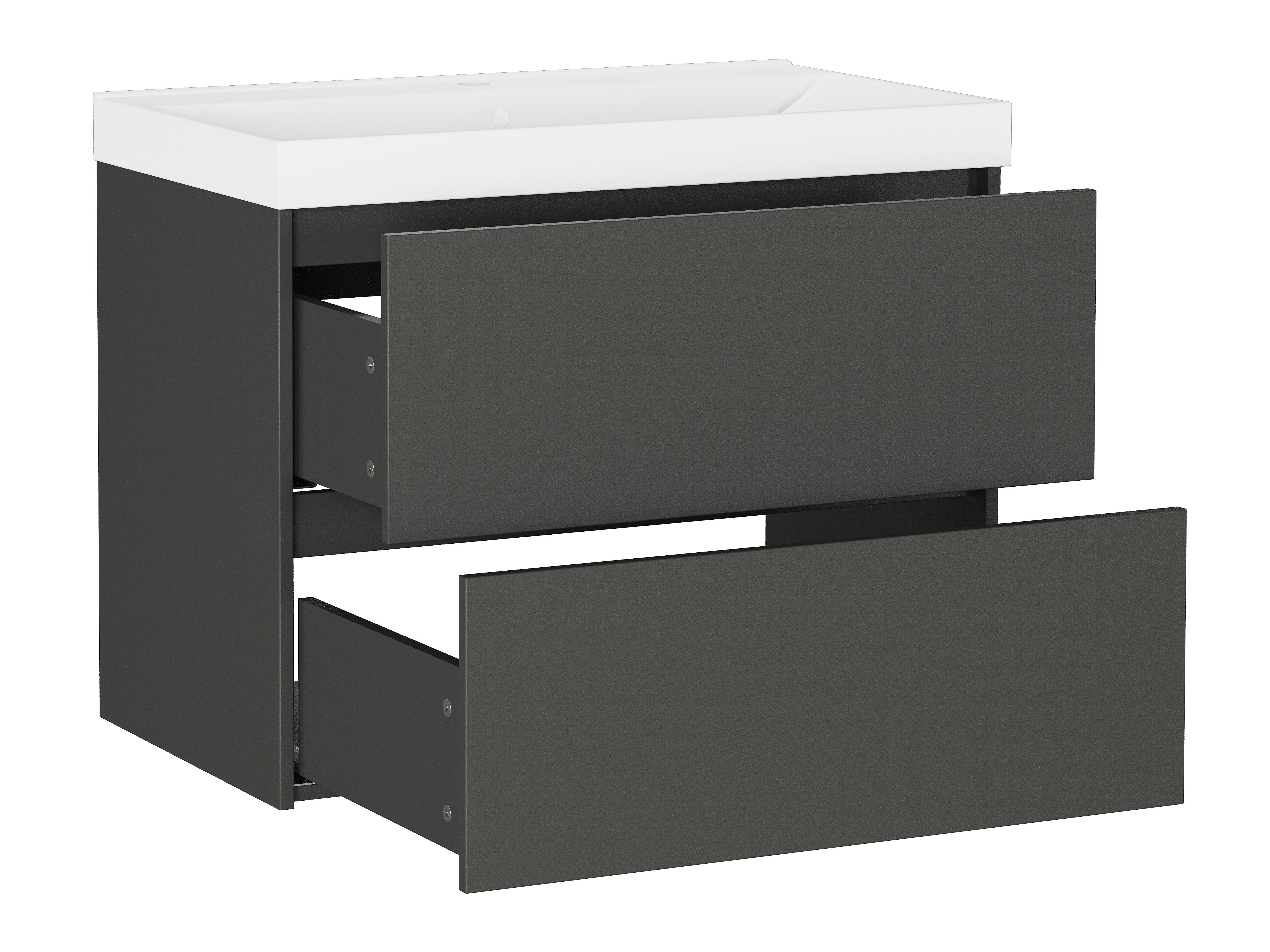 Armário suspenso para casa de banho para lavatório Sacramento 525 (Grafite)