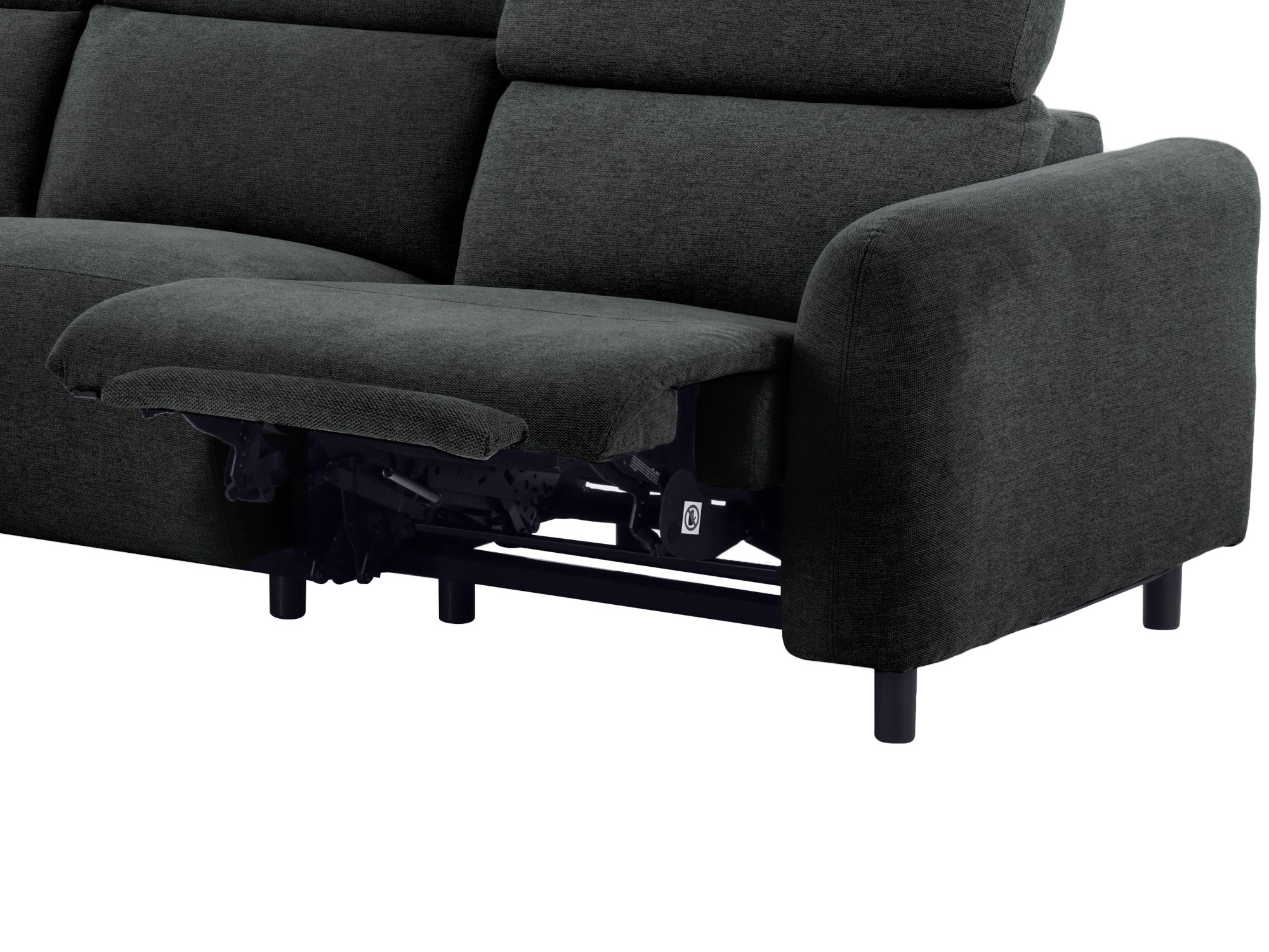 Reclinável de ângulo suave Denton 1509 (Cinzento escuro)