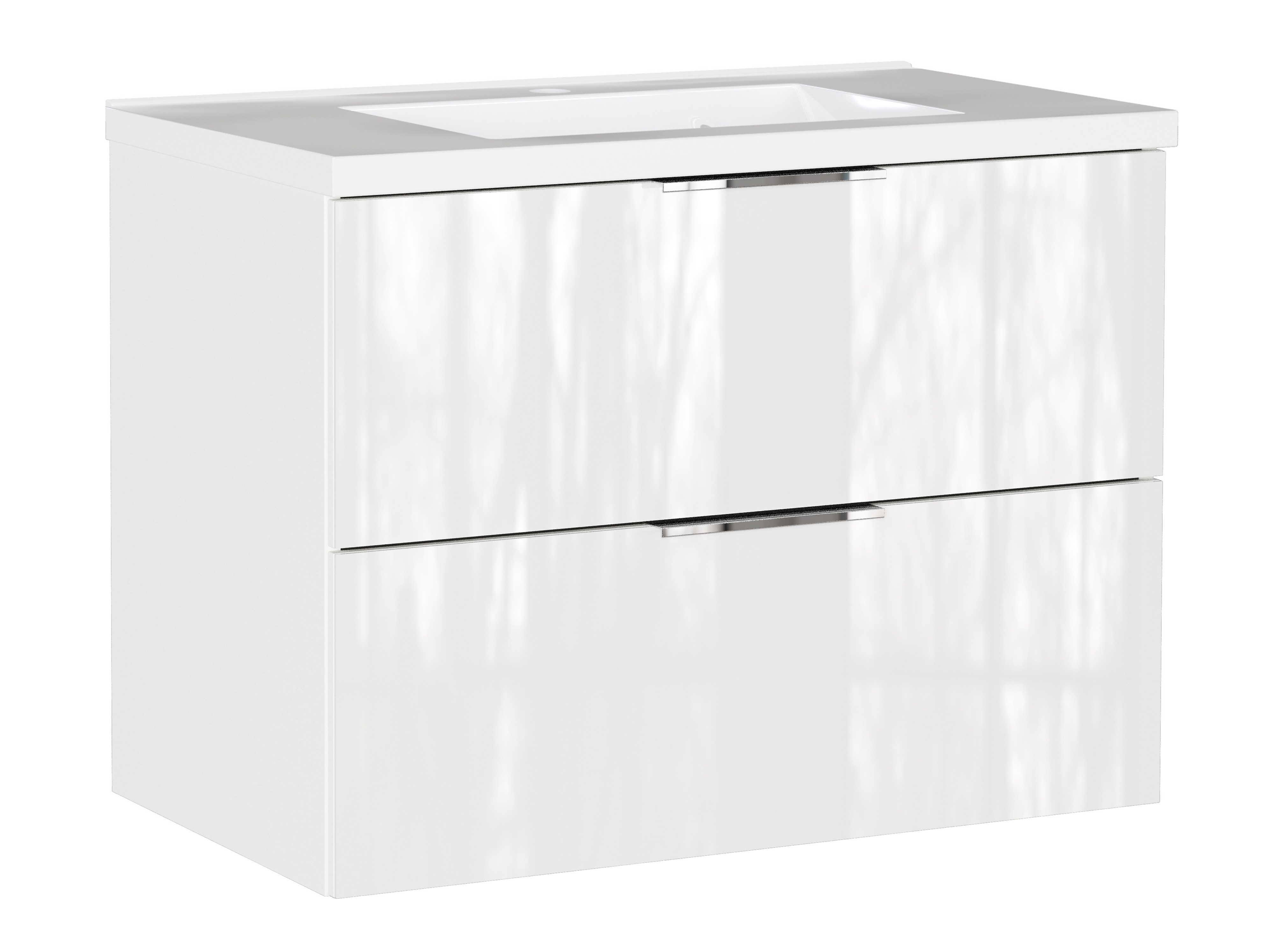 Armário suspenso para casa de banho para lavatório Sacramento 526 (Branco brilhante)