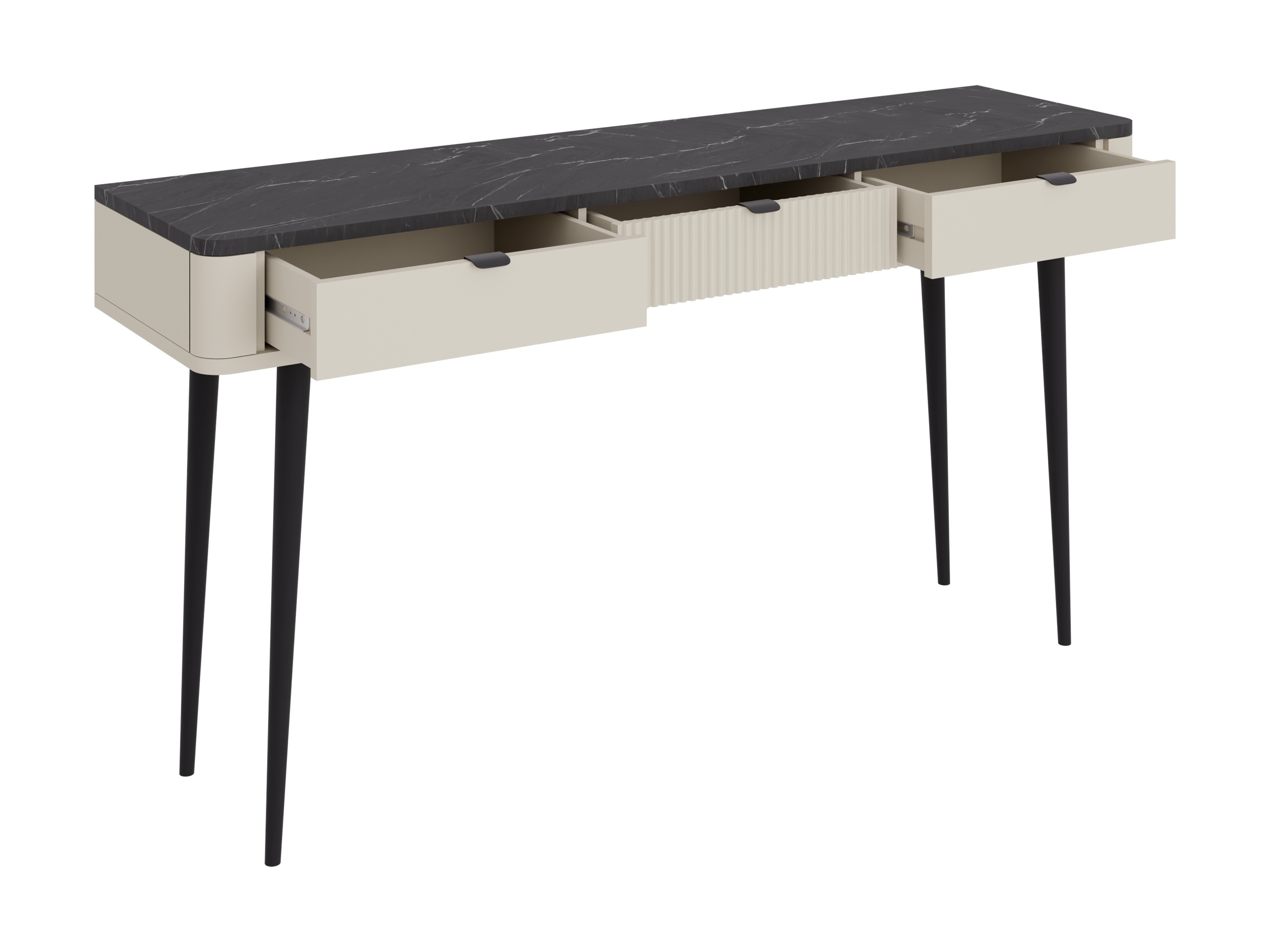 Conjunto para escritório em casa Lufela 123 (Caxemira + Cinzento mármore)