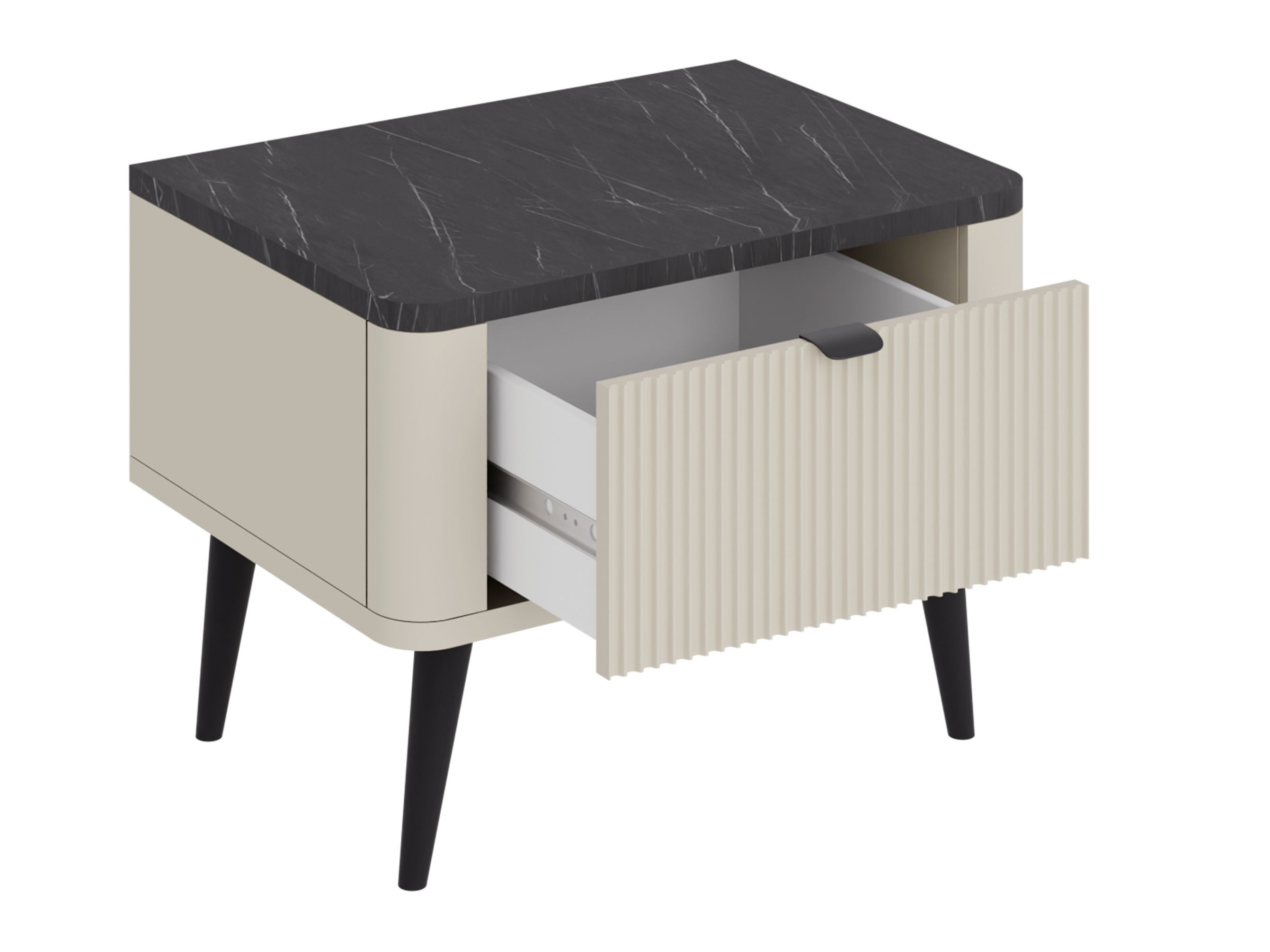 Mesa de cabeceira Lufela 116 (Caxemira + Noz)