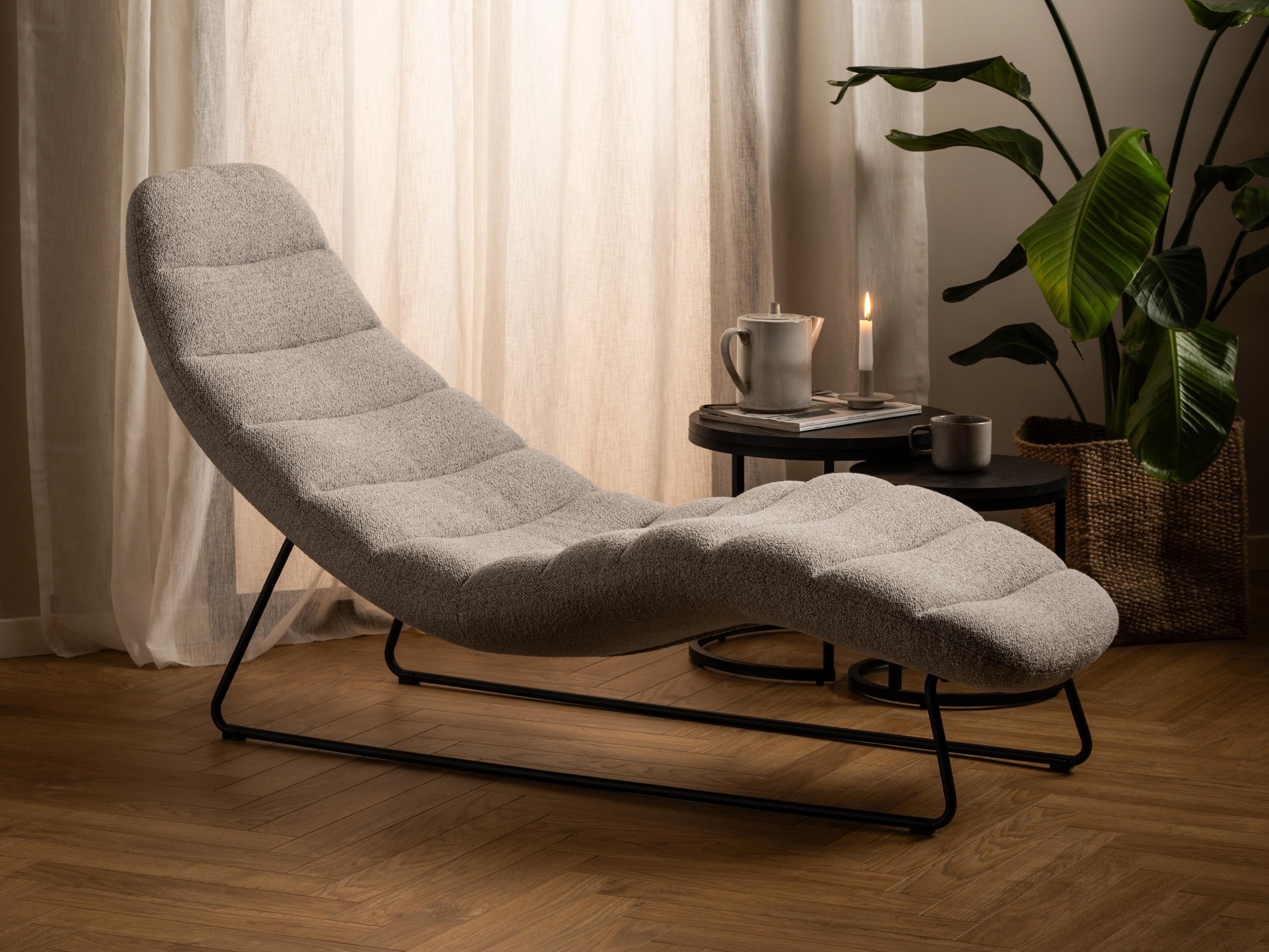 Chaise longue Norsica 844 (Bege)