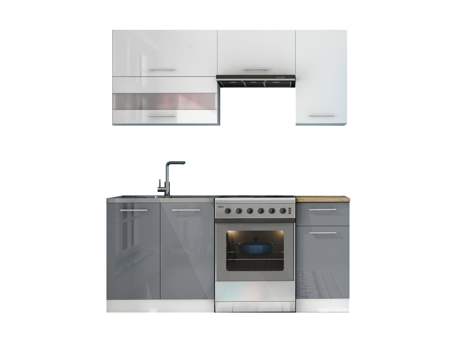 Conjunto de cozinha modular Tiffa Mix 100