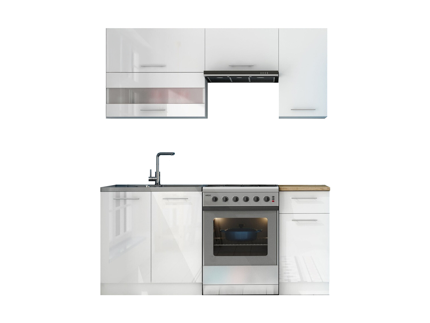 Conjunto de cozinha modular Tiffa White 113