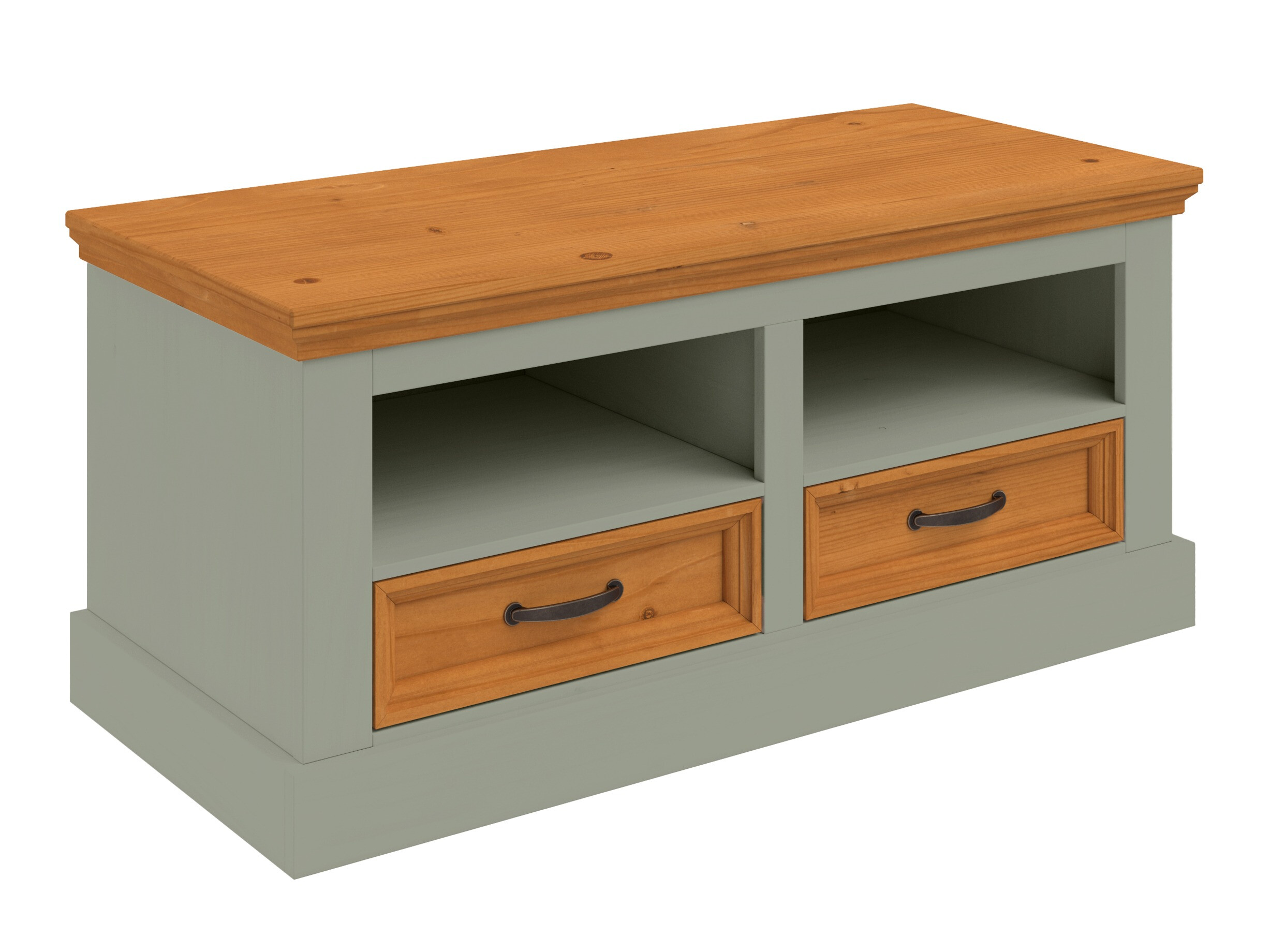 Cómoda Tolelio 128 (Verde + Pinheiro)